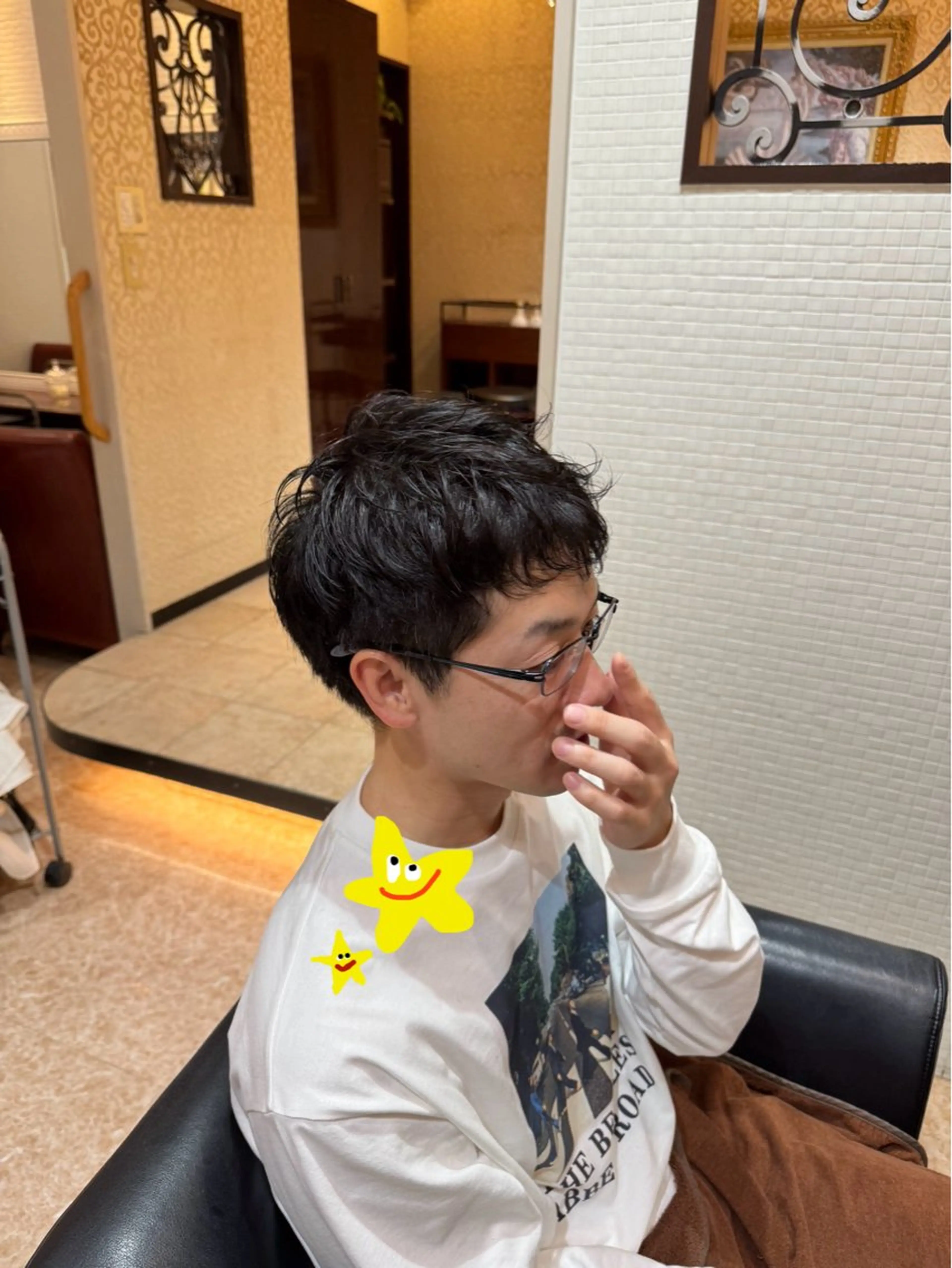 メンズ 郷右近 すずのヘアスタイル