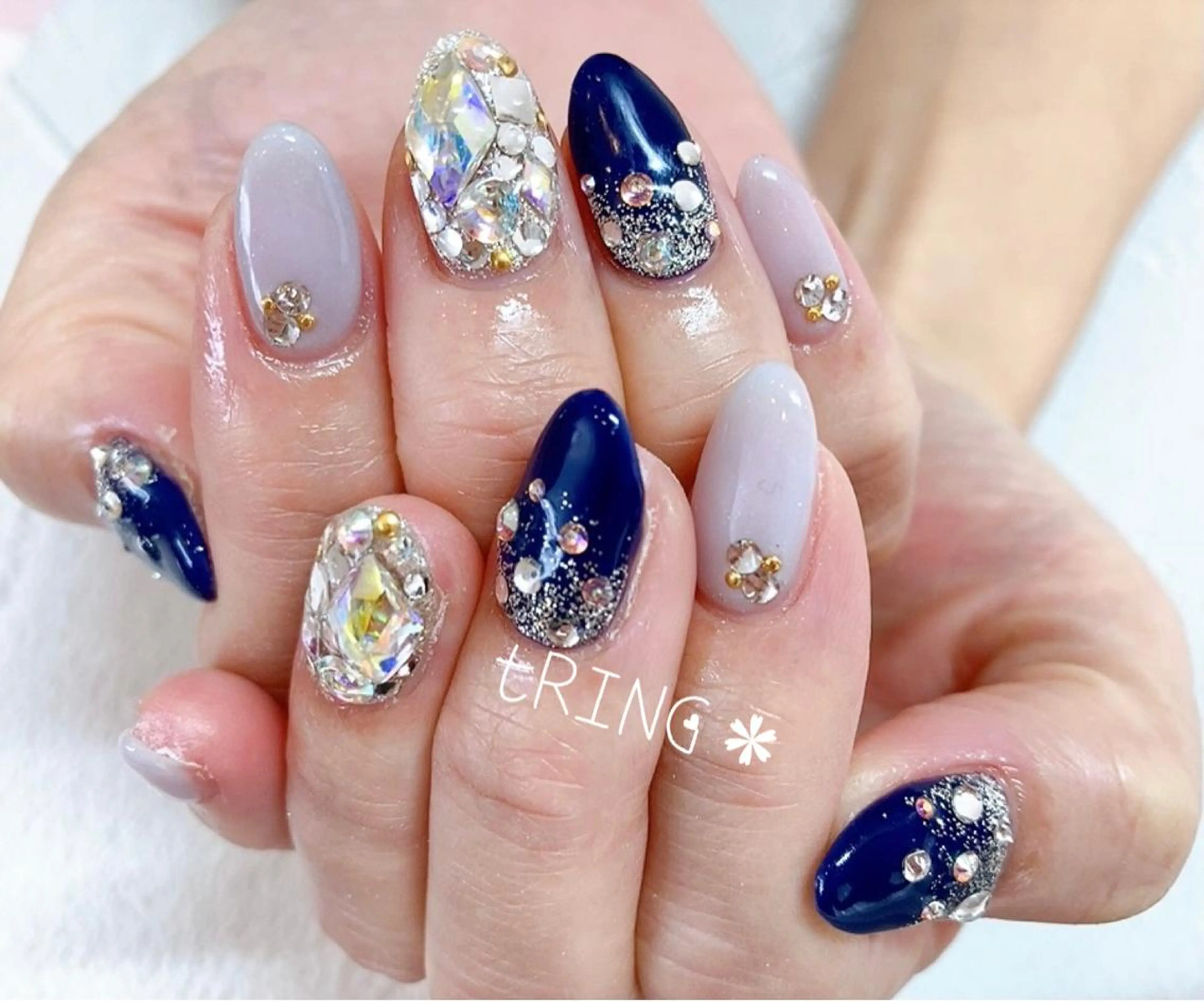 ネイル ハンドネイル tRING＊ しいの木台のネイルデザイン