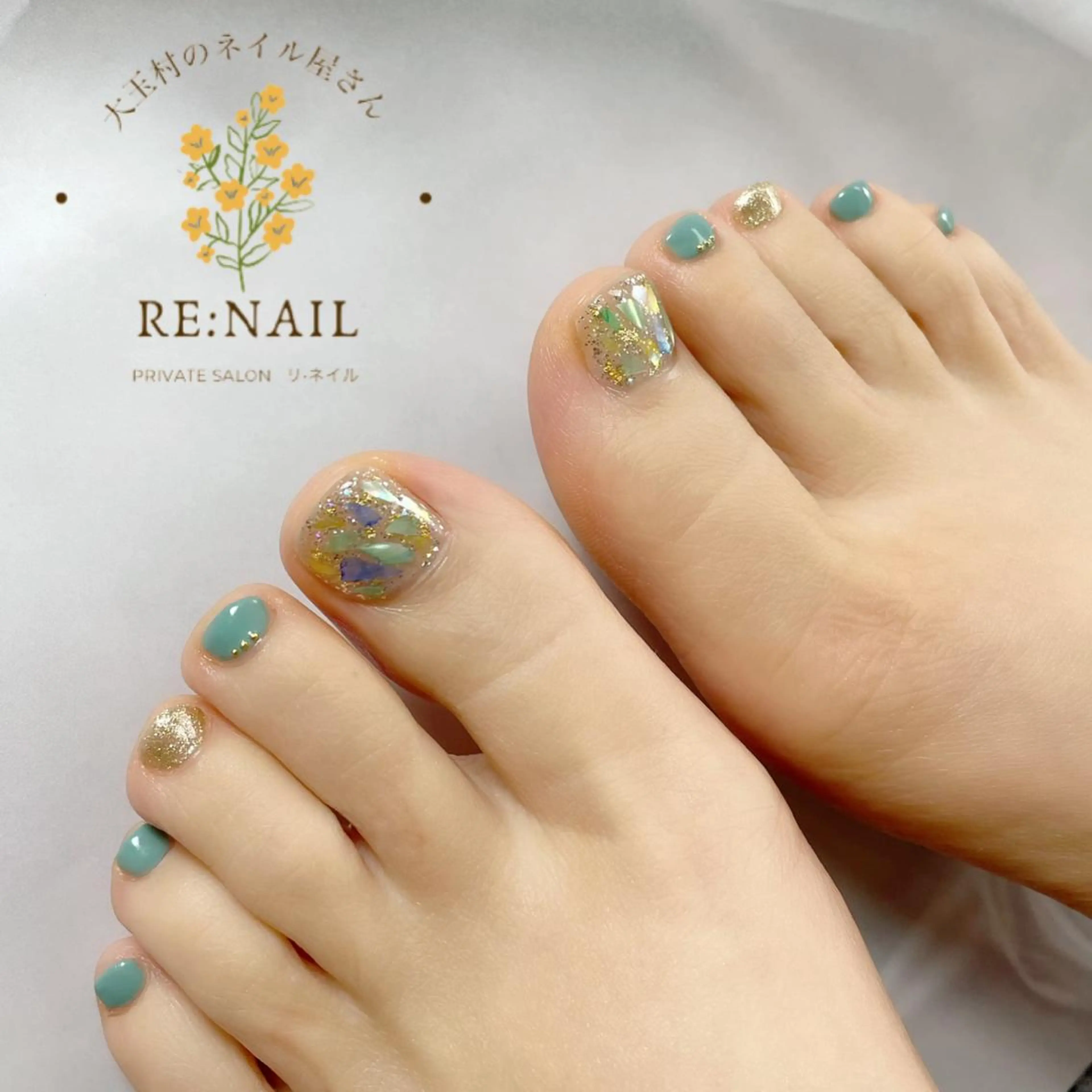 ネイル フットネイル かんの りなのネイルデザイン