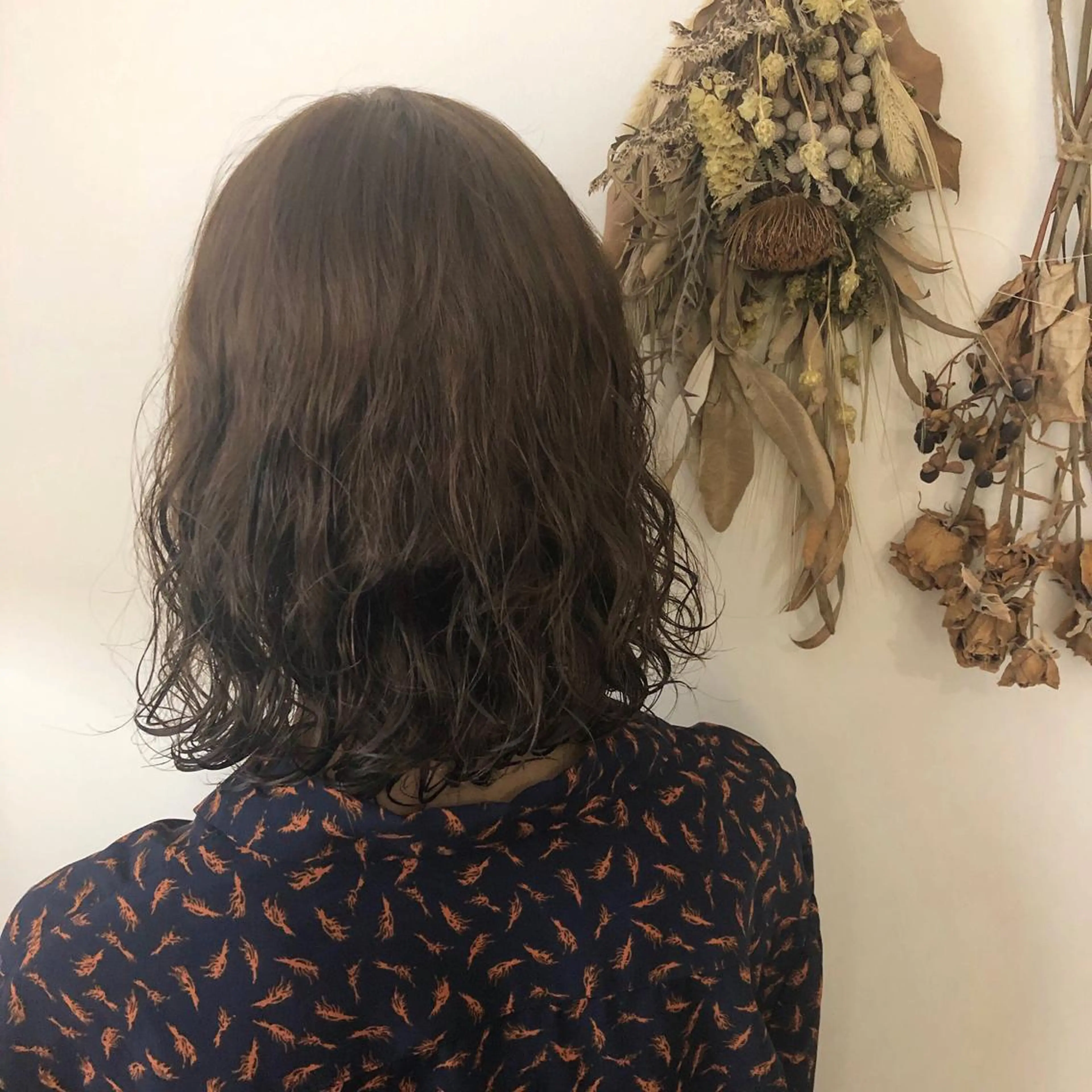 ミディアム パーマ ミディアムパーマ カット パーマ トリートメント レイヤー/お顔まわり 暖色カラー🍑Amiのヘアスタイル