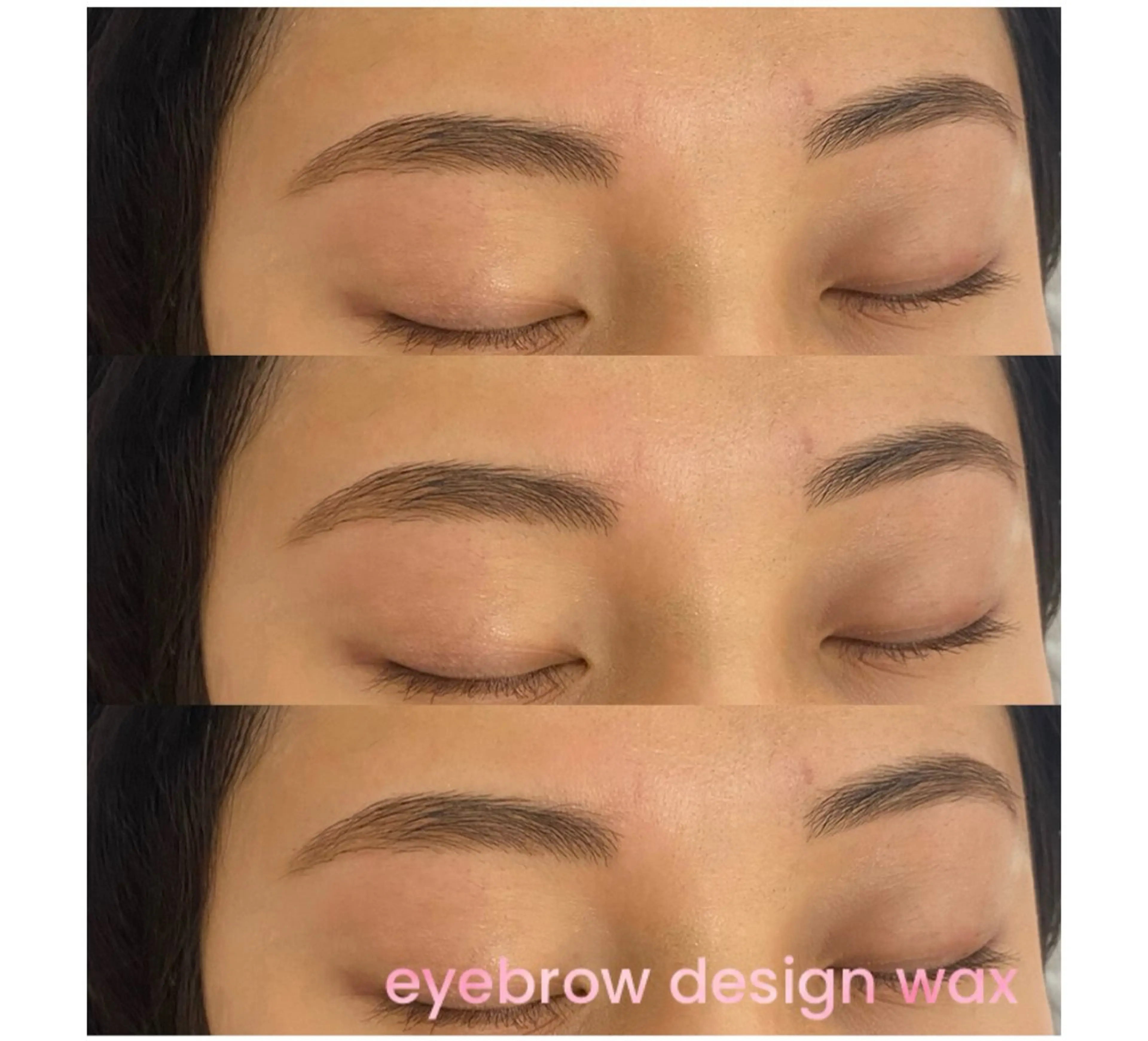 アイブロウデザインワックス＋メイク仕上げの写真