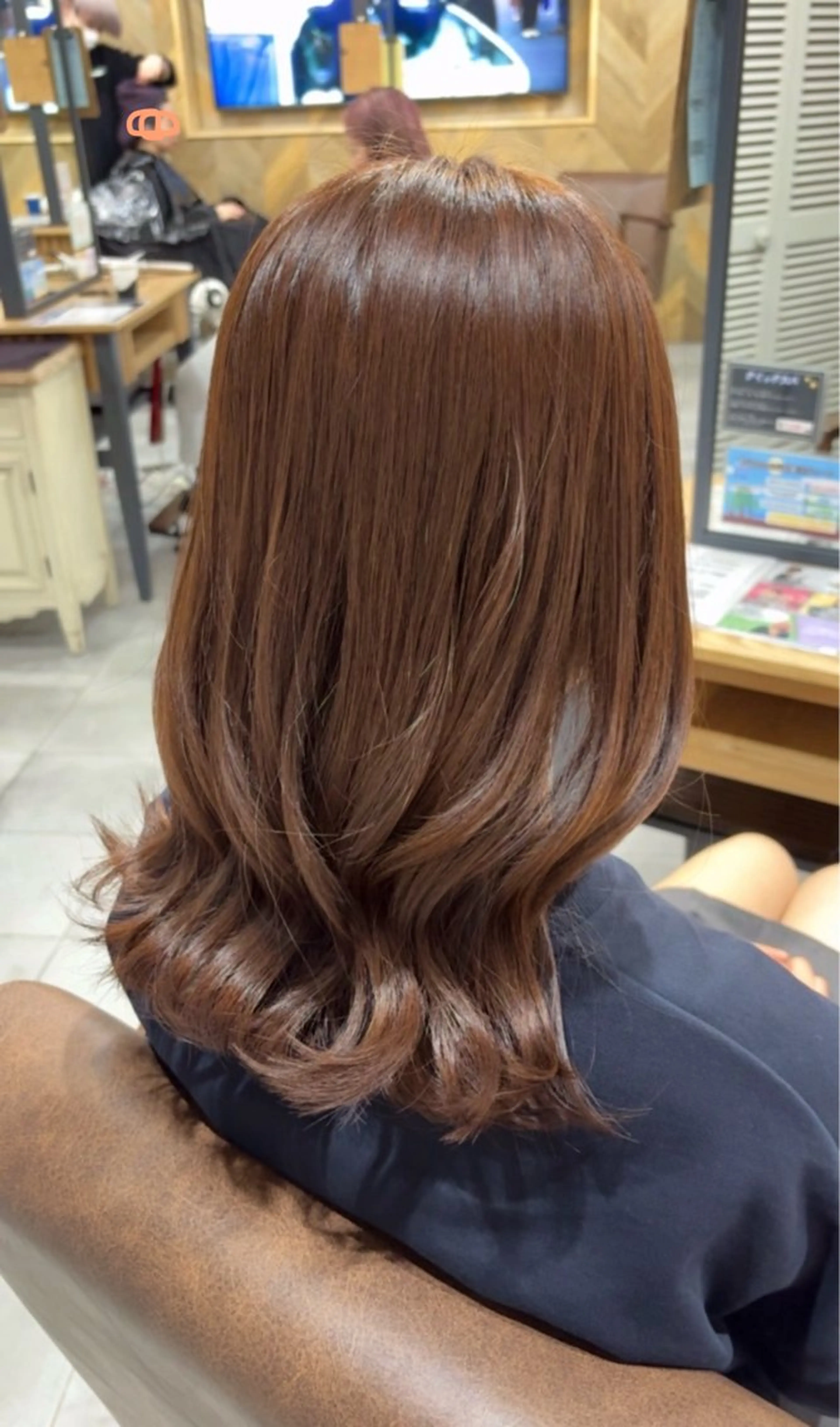 ミディアム カラー カット ヘアカラー トリートメント 🍟月舘りほ カラー/髪質改善🍟のヘアスタイル