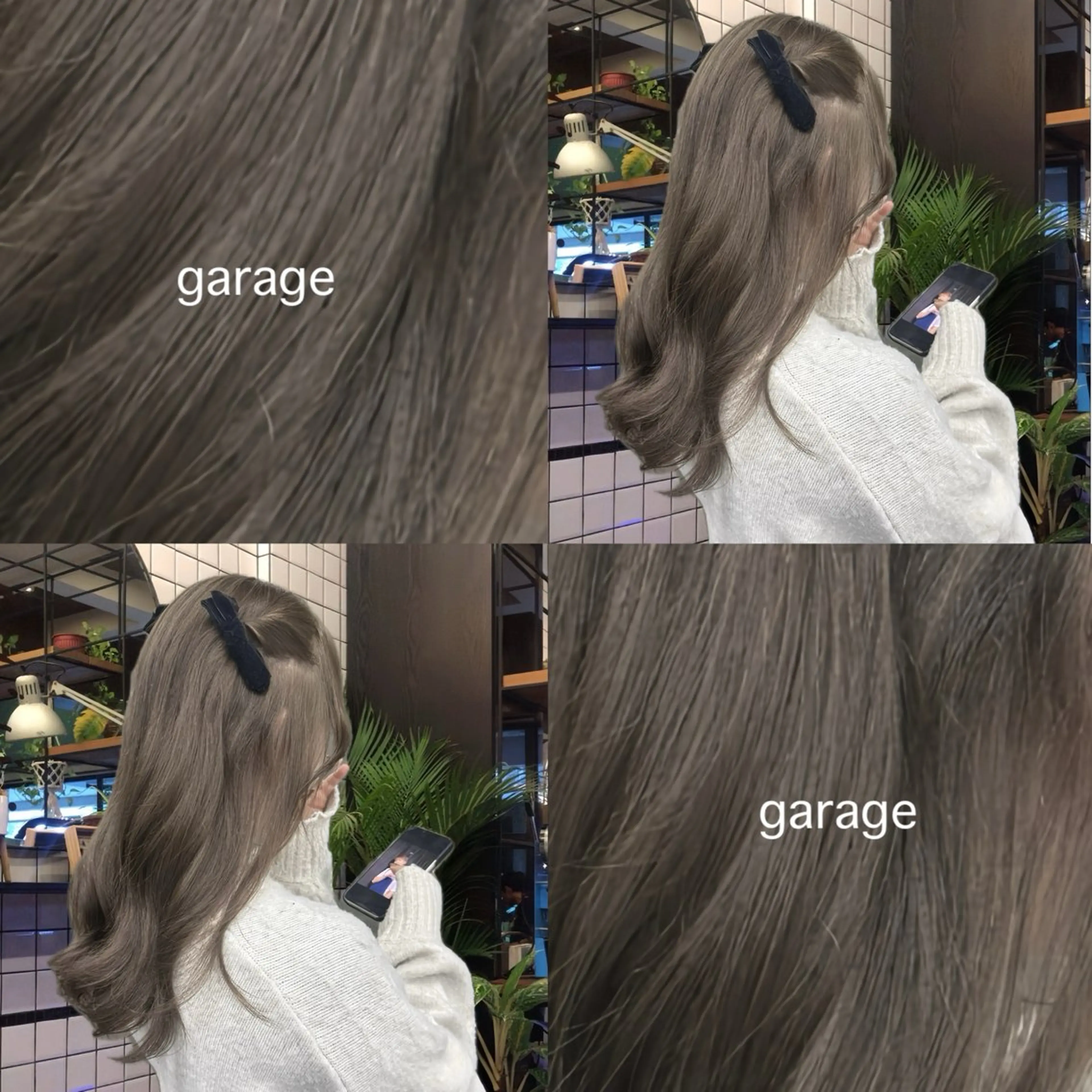 ミディアム カラー グレージュ ヘアカラー トリートメント funo. /透明感カラーのヘアスタイル