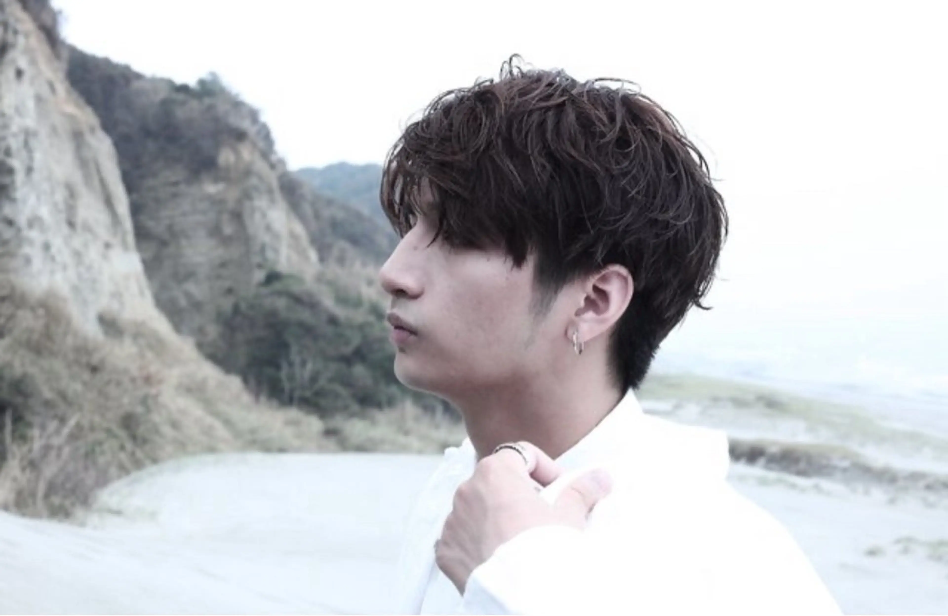 メンズ カット 透明感カラー/ くびれヘア/ユウユのヘアスタイル