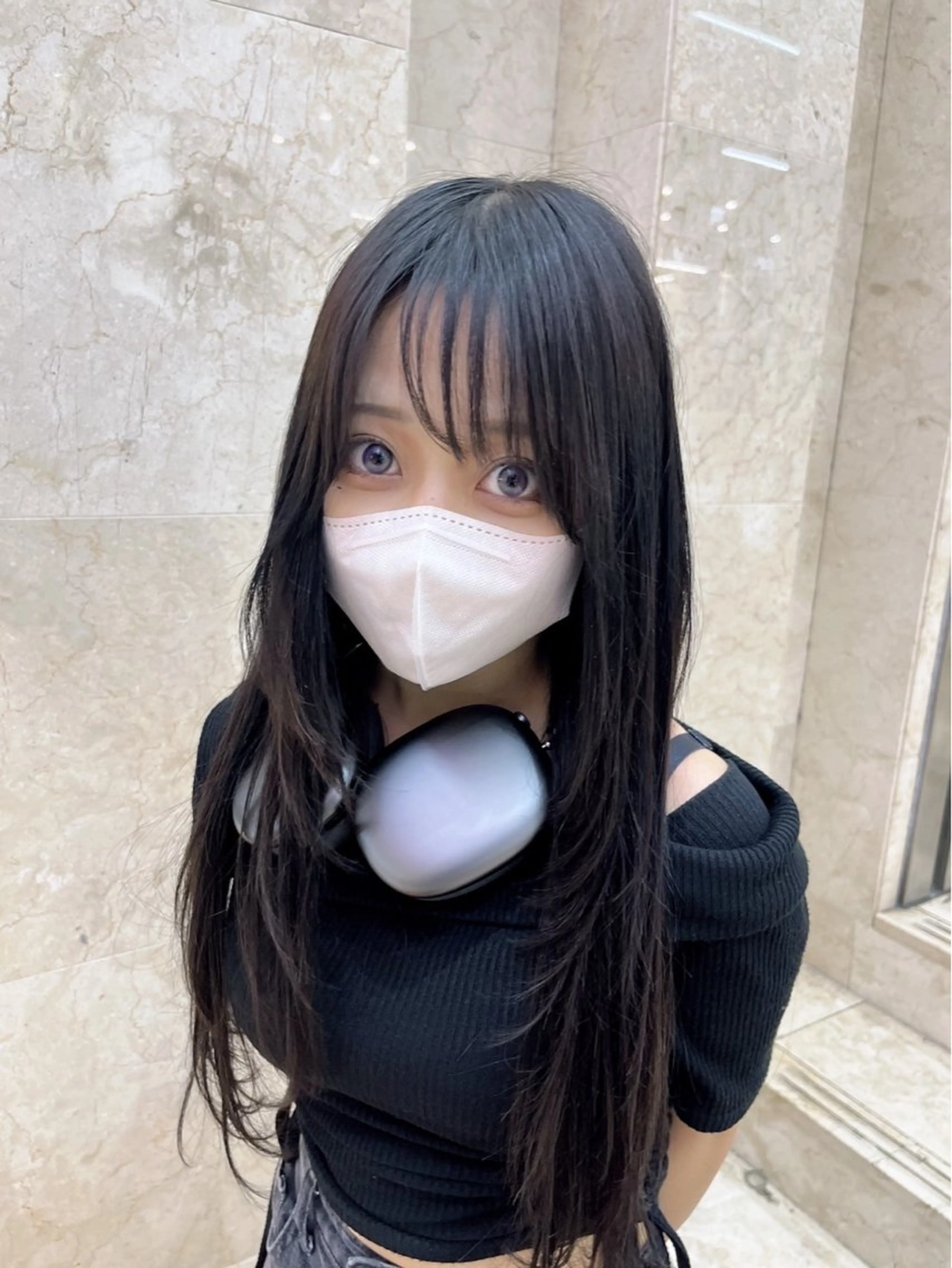 ミディアム エクステ エクステ ともざねゆか UniQのヘアスタイル