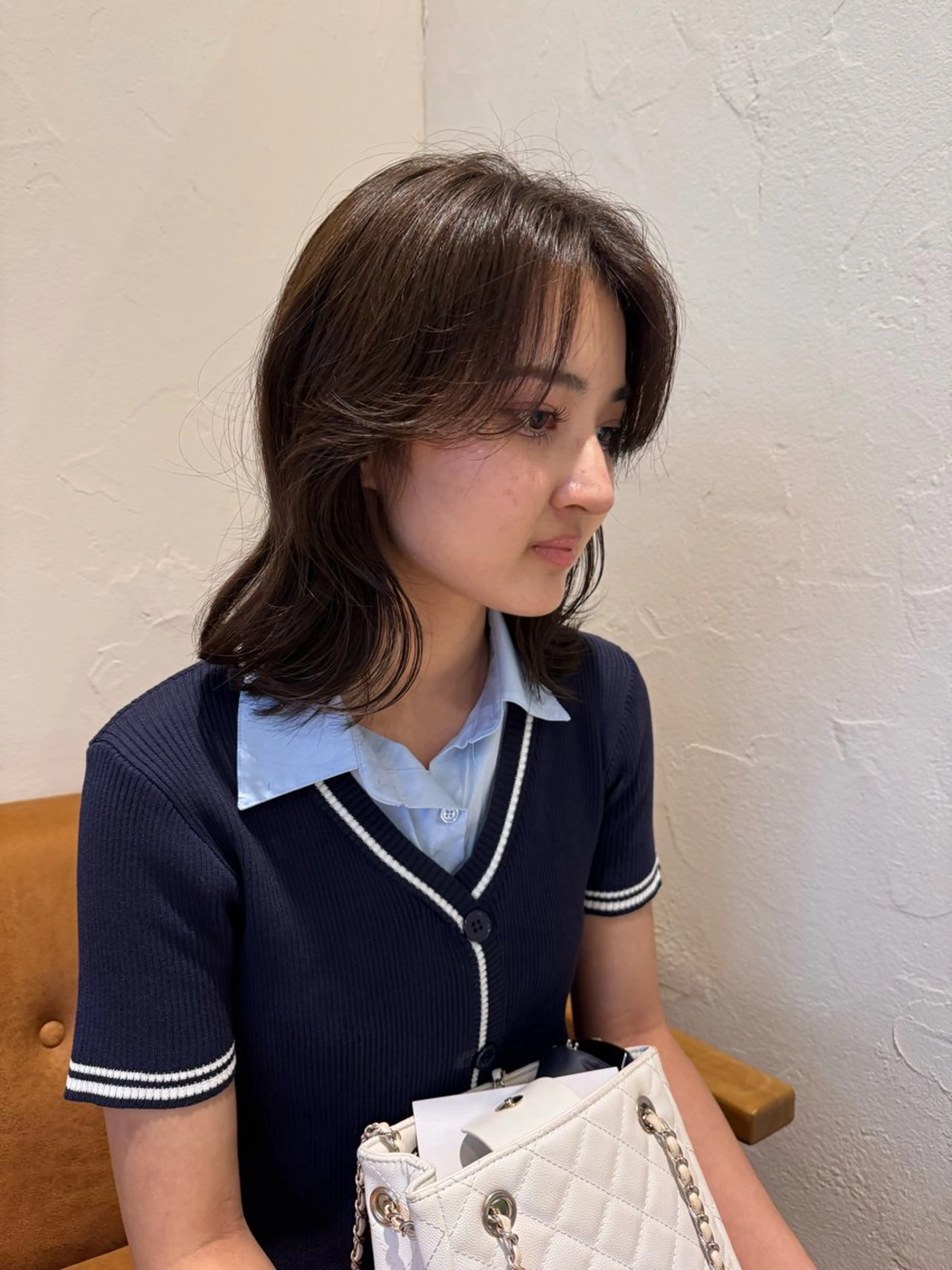 ミディアム ヘアカラー 🦋レイヤーカット 🌈MEGUのヘアスタイル