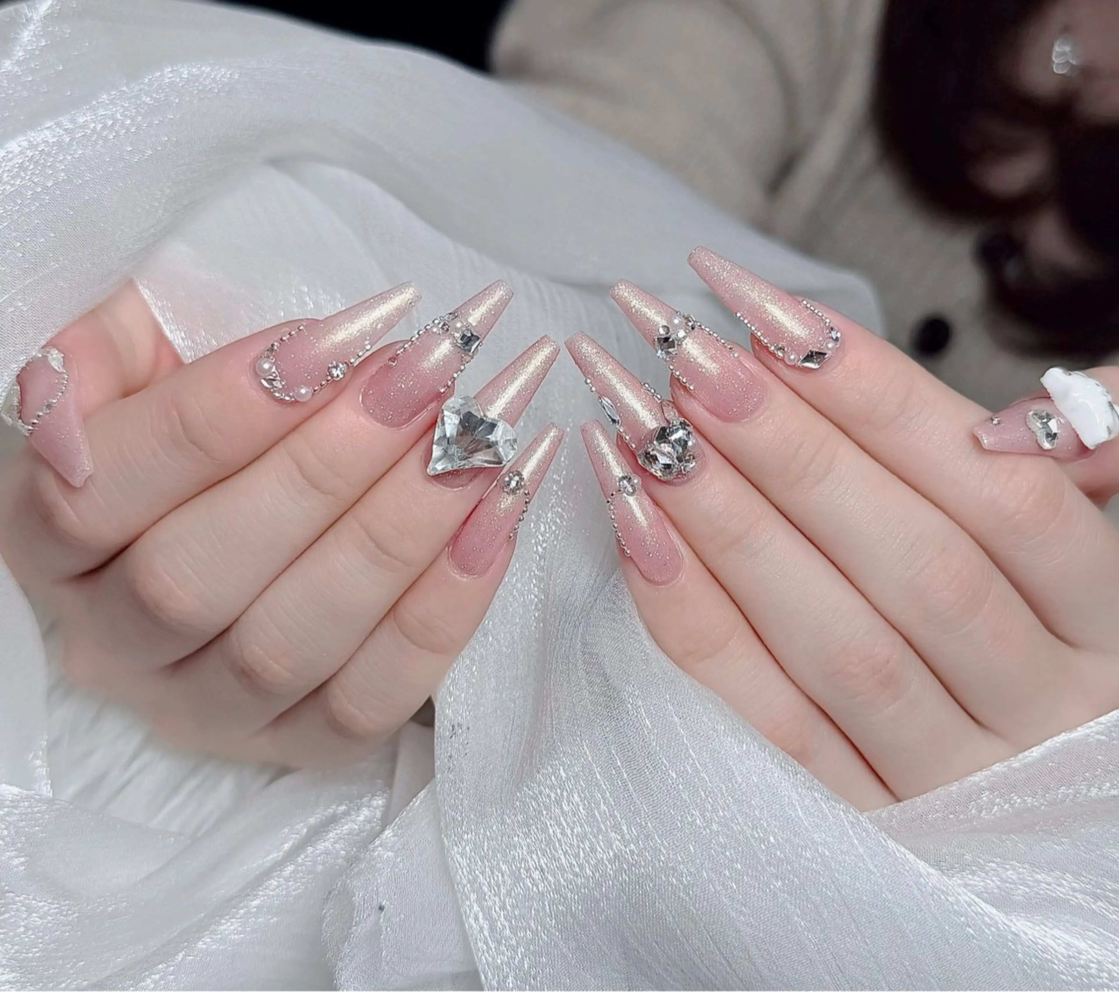 ネイル アートネイル 韓国ネイル 持ち込み ワンホンネイル ハンドネイル Lenie Nail Salonのネイルデザイン