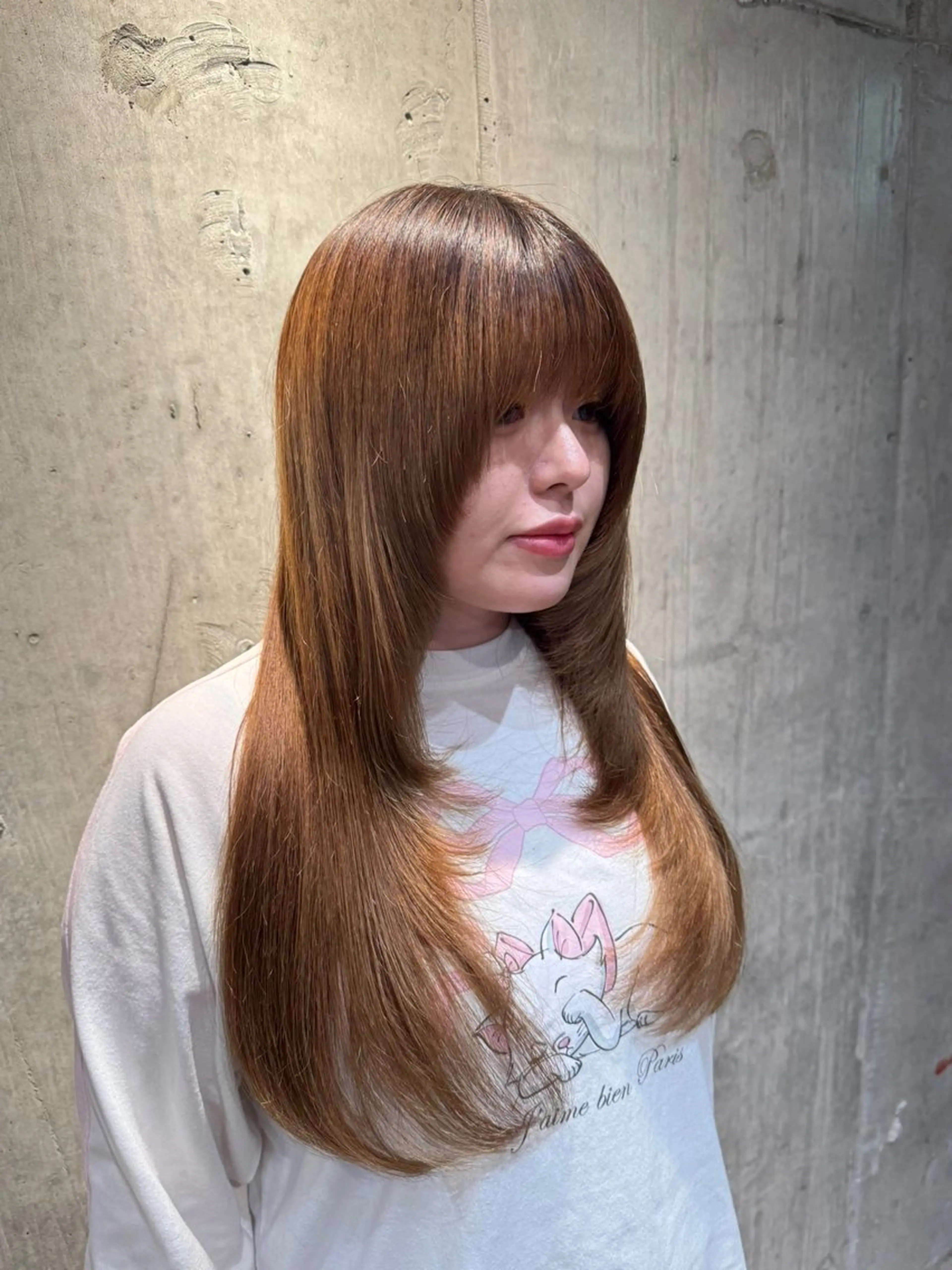 ロング ショート/パーマ/ みさきのヘアスタイル