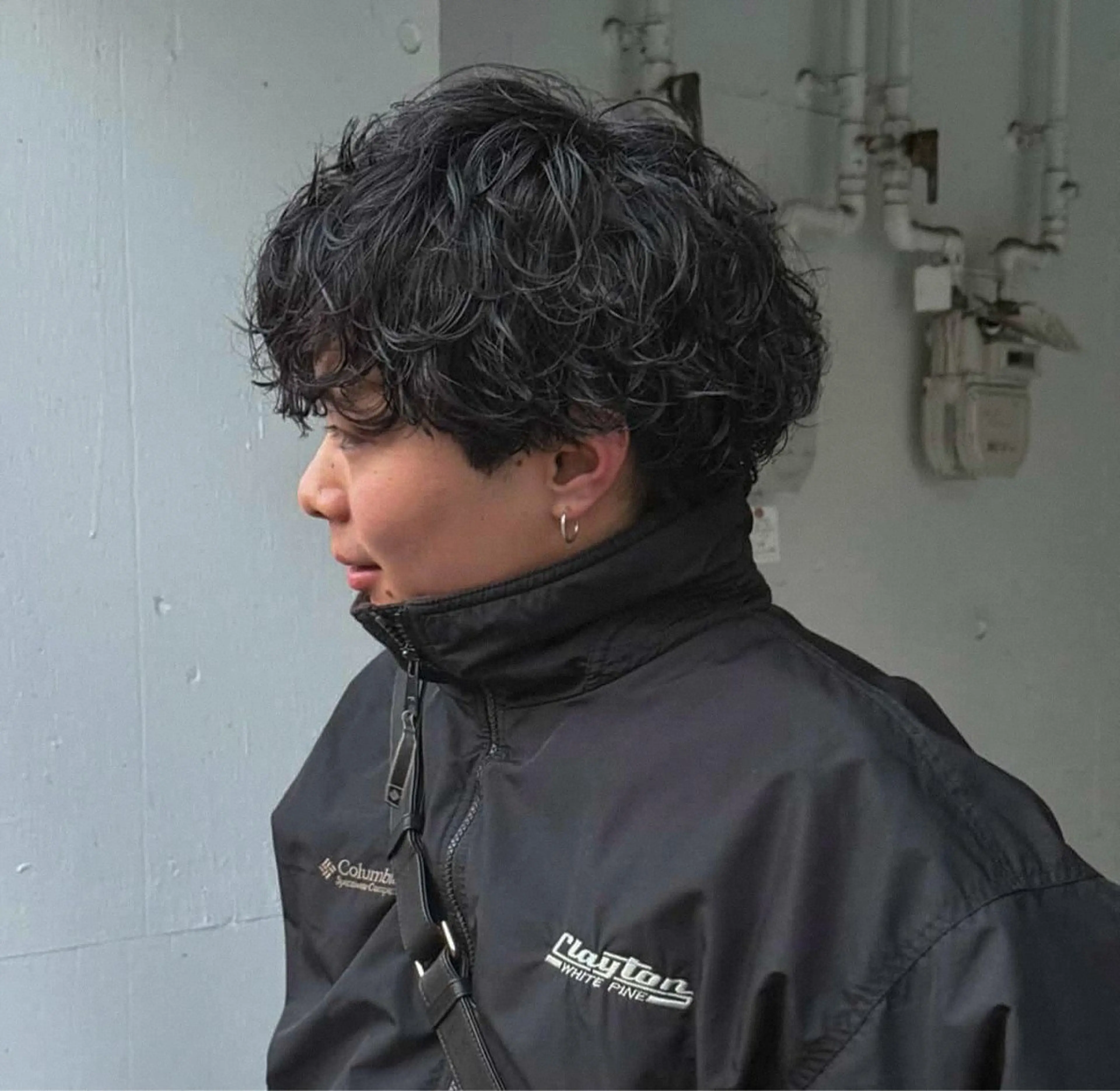 ショート パーマ メンズ マッシュ メンズパーマ 平井 颯斗のヘアスタイル