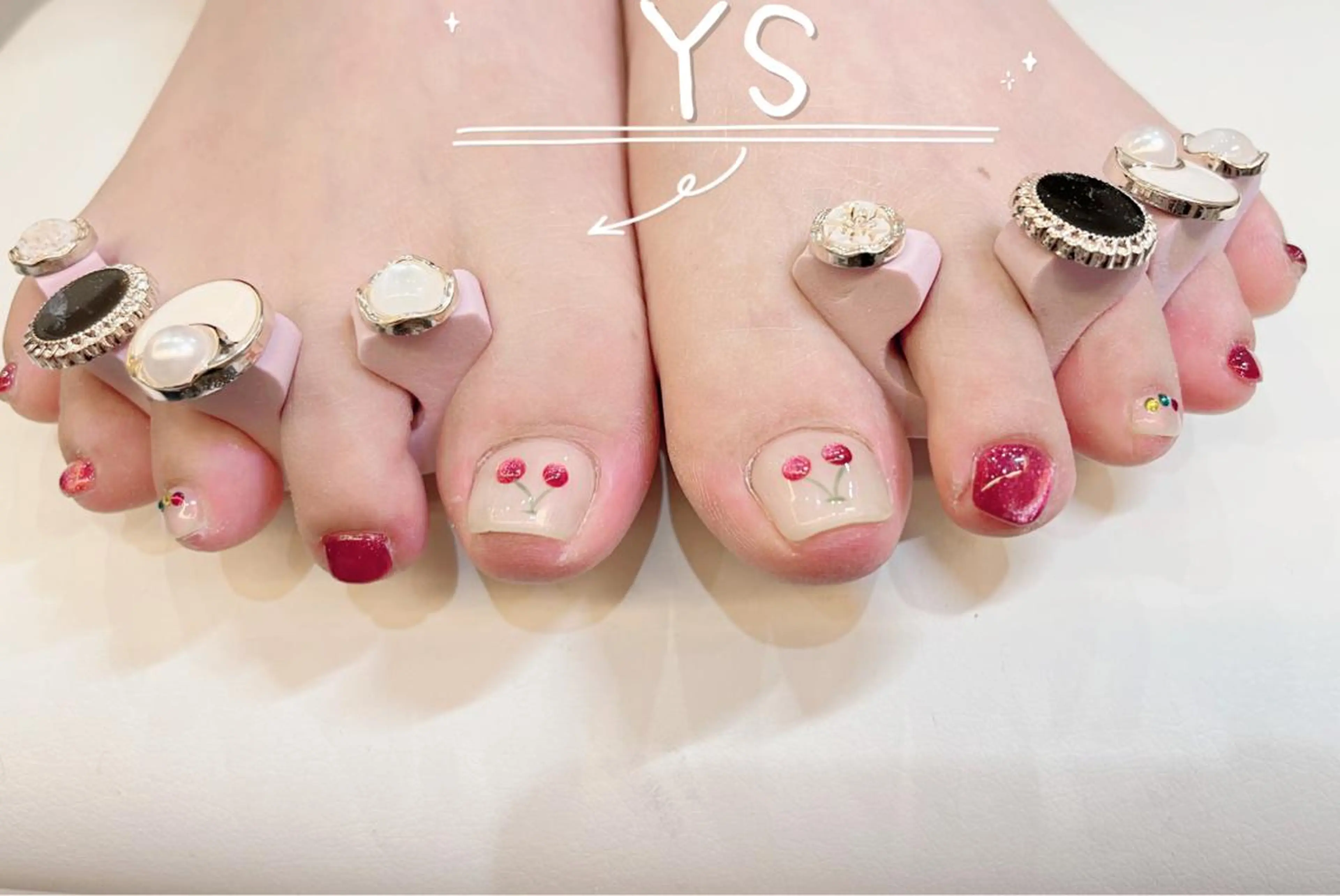 フット親指持ち込みデザイン(ソフトジェル無料)の写真