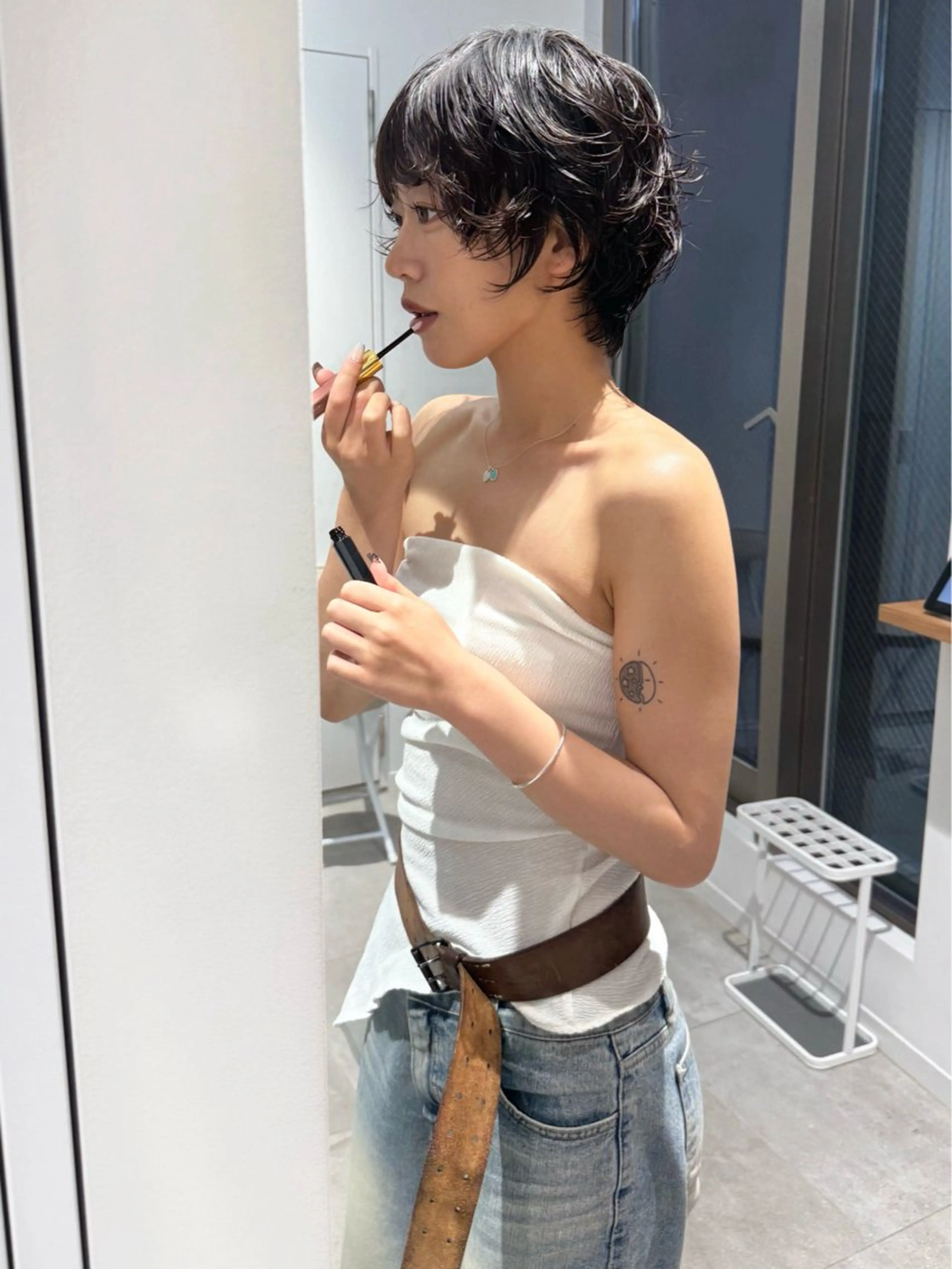 ショート パーマ カット パーマ misa___boo MISAのヘアスタイル