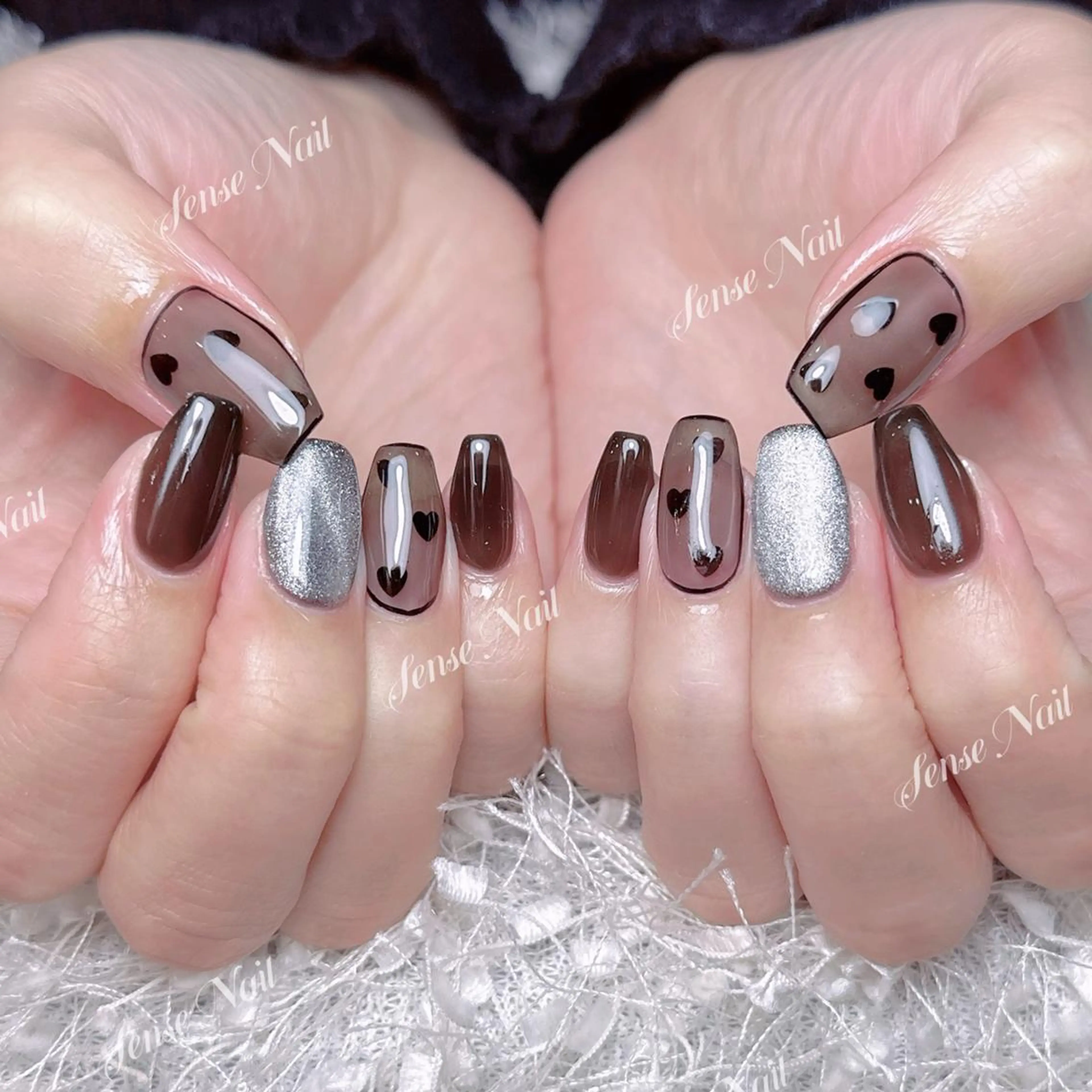 ネイル ハンドネイル ハンドケア Queening 🦋のネイルデザイン