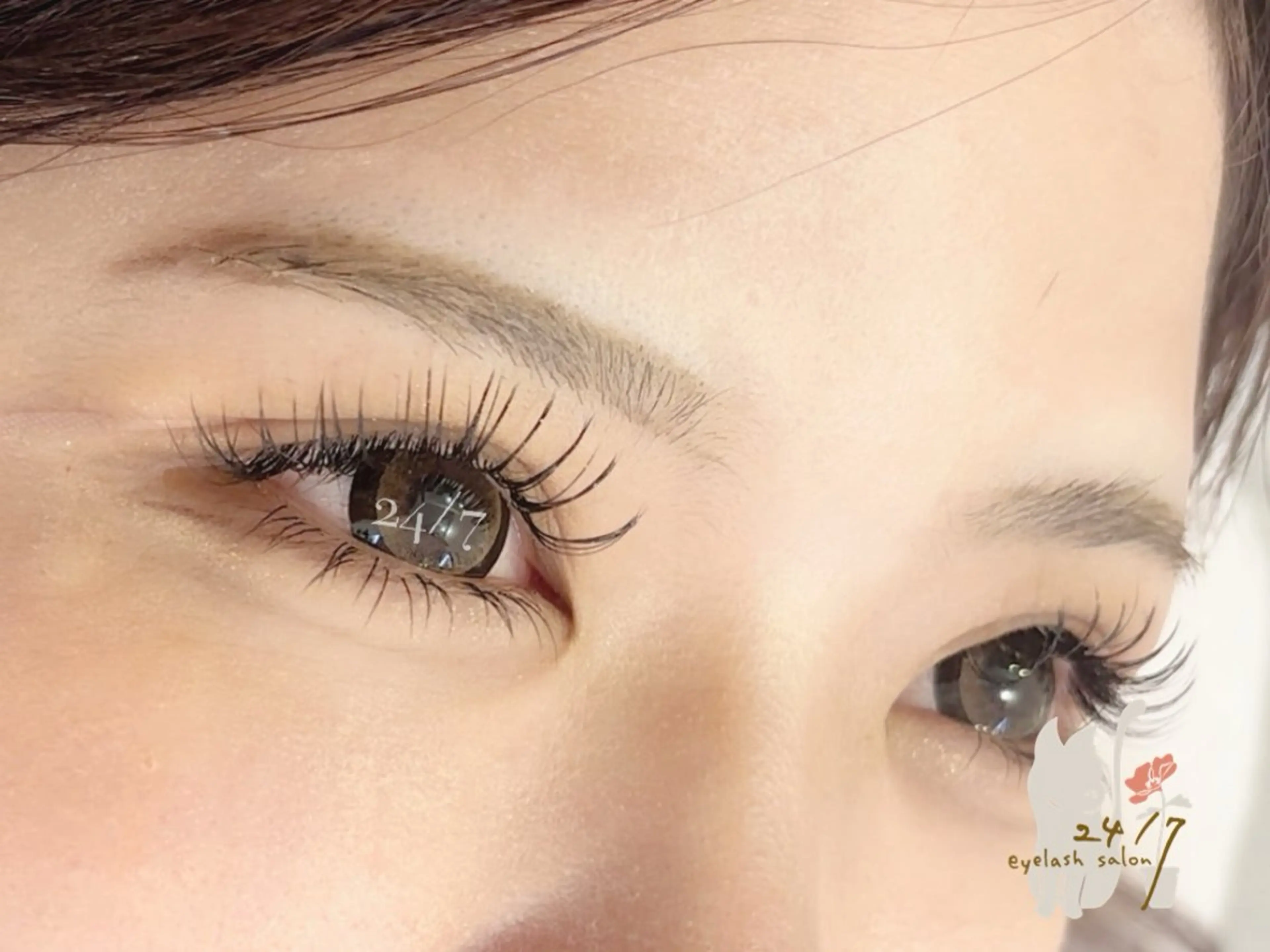 【オフ有160本】ブラウンも対応⭕️フラットラッシュ💎🎀🫧抜け感eye🫧🎀の写真