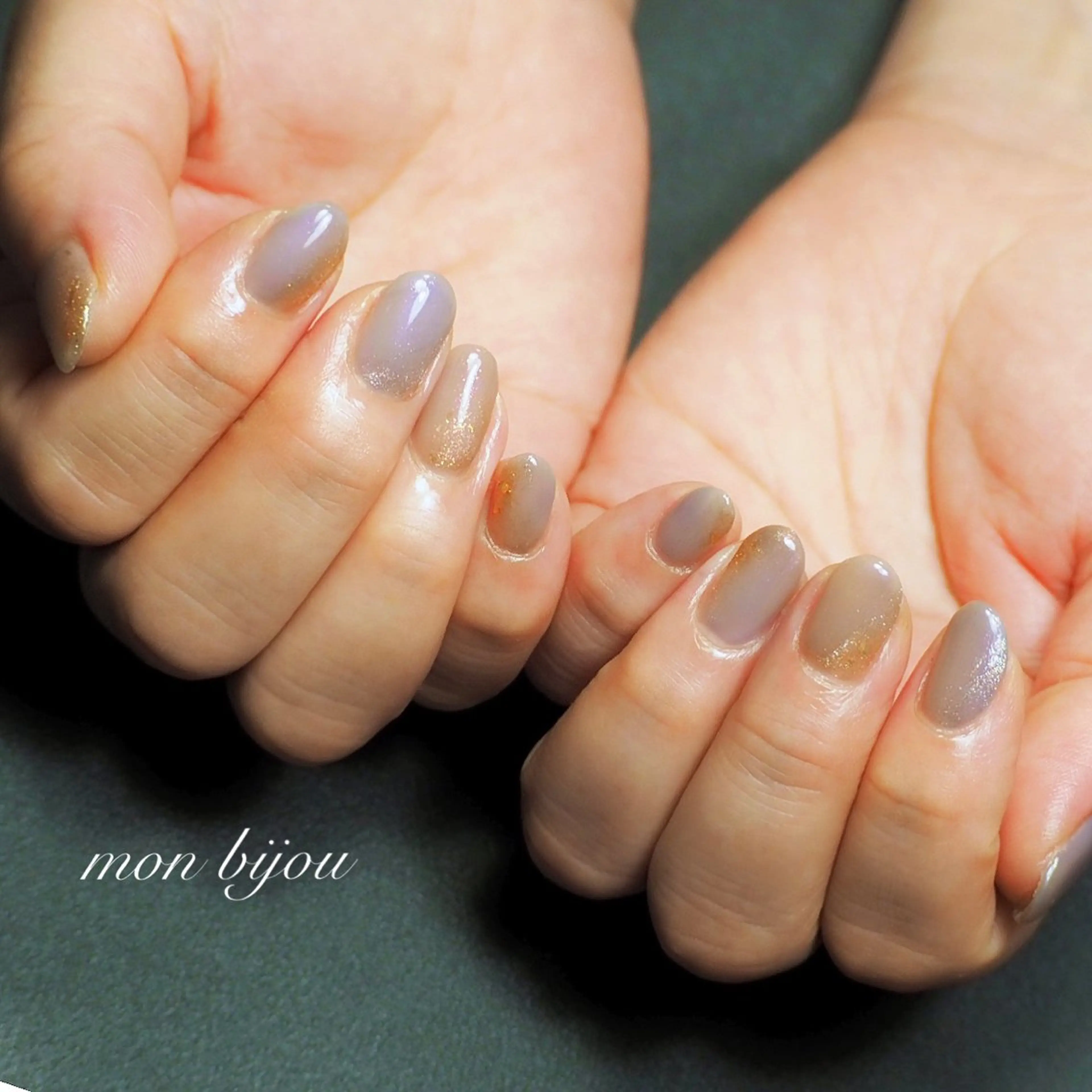 ネイル ニュアンスネイル ハンドネイル ハンドケア mon bijou 坪井のネイルデザイン