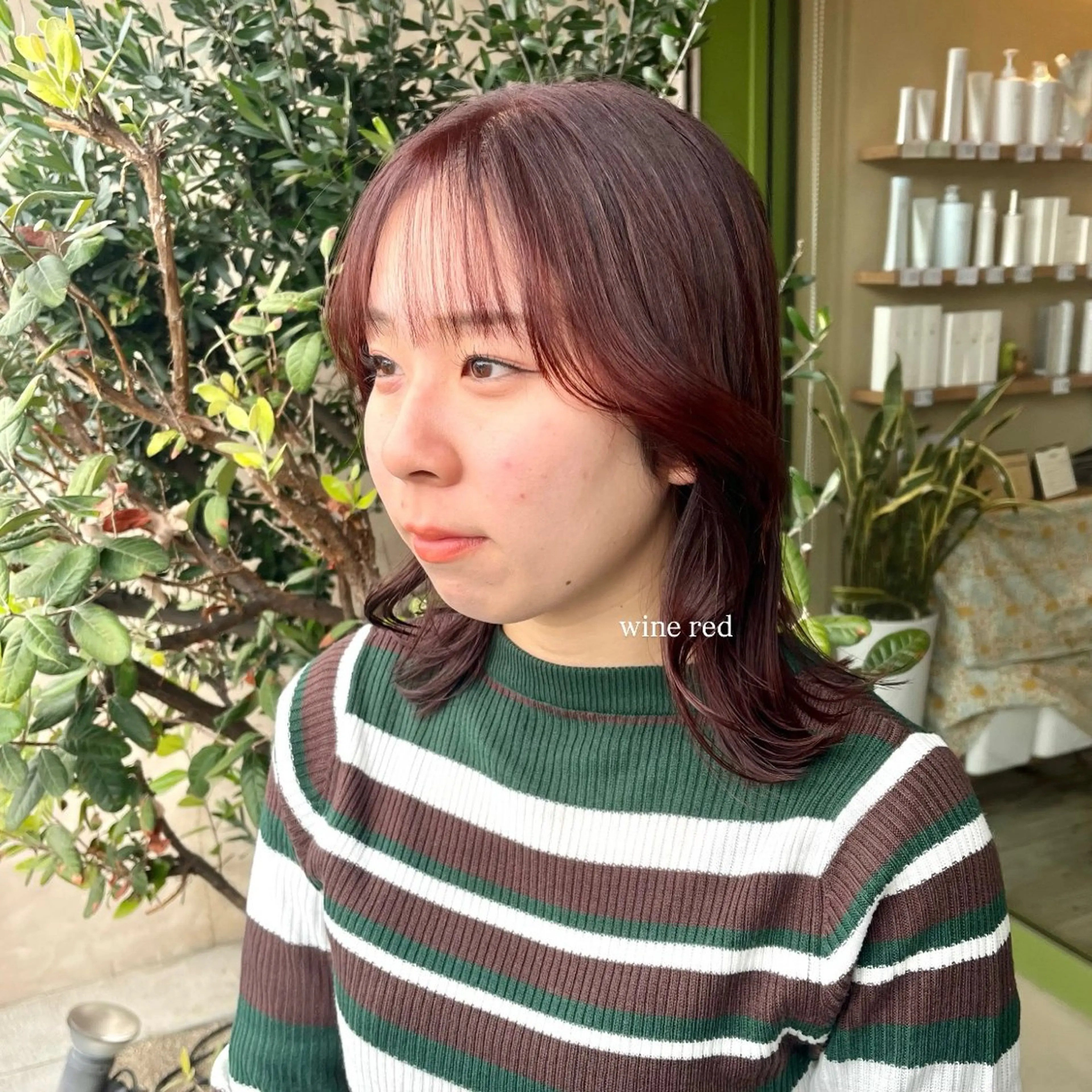 ミディアム カラー an.nico所属・レイヤー/透明感艶 カラー丸山ななほのヘアスタイル