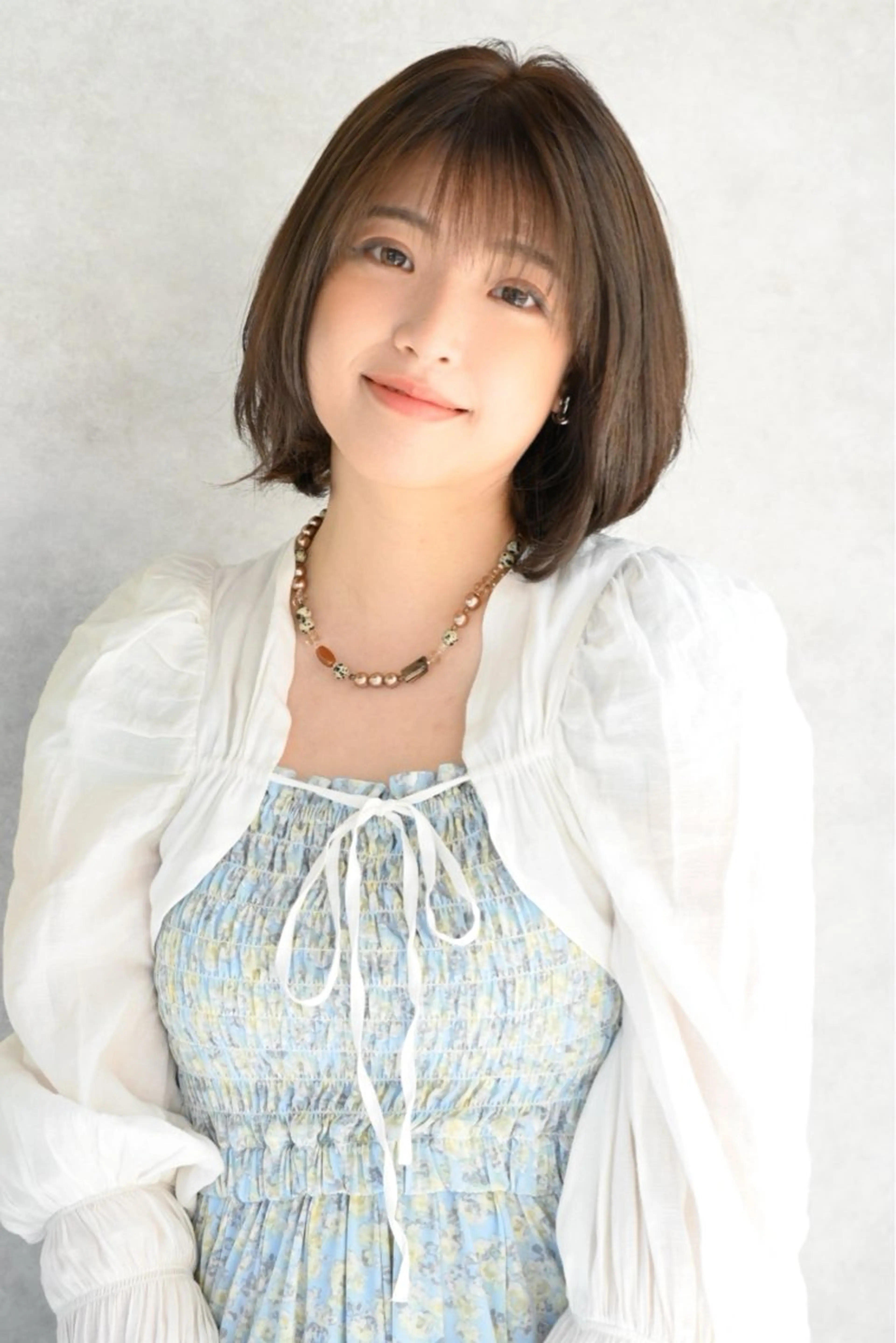 ミディアム カラー カット ヘアカラー トリートメント 美髪⭐︎髪質改善 井上 康司のヘアスタイル