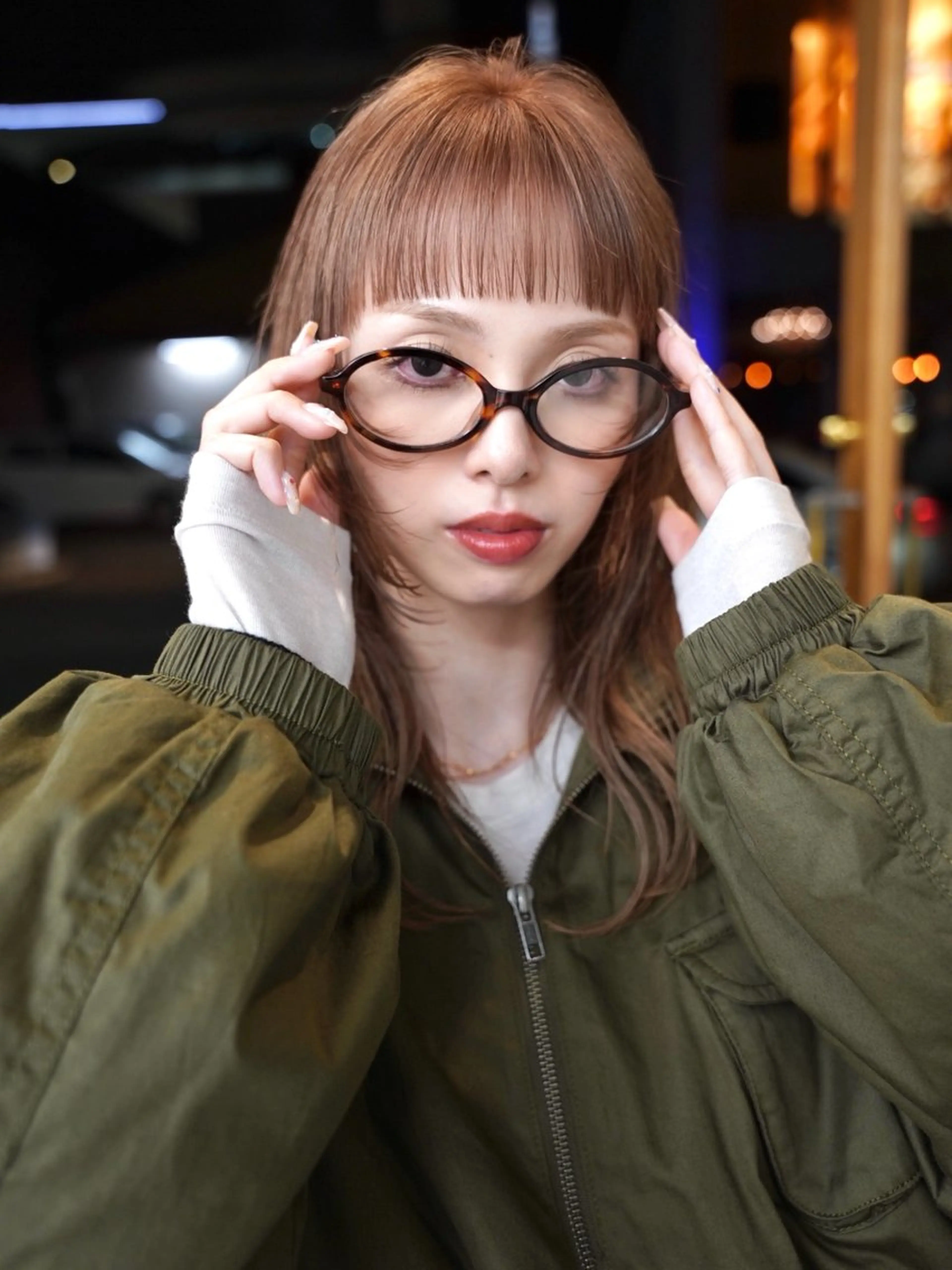 セミロング カラー ブラウンカラー 透明感カラー カット ヘアカラー トリートメント デザイン/似合わせ Kaito🐩/栄のヘアスタイル