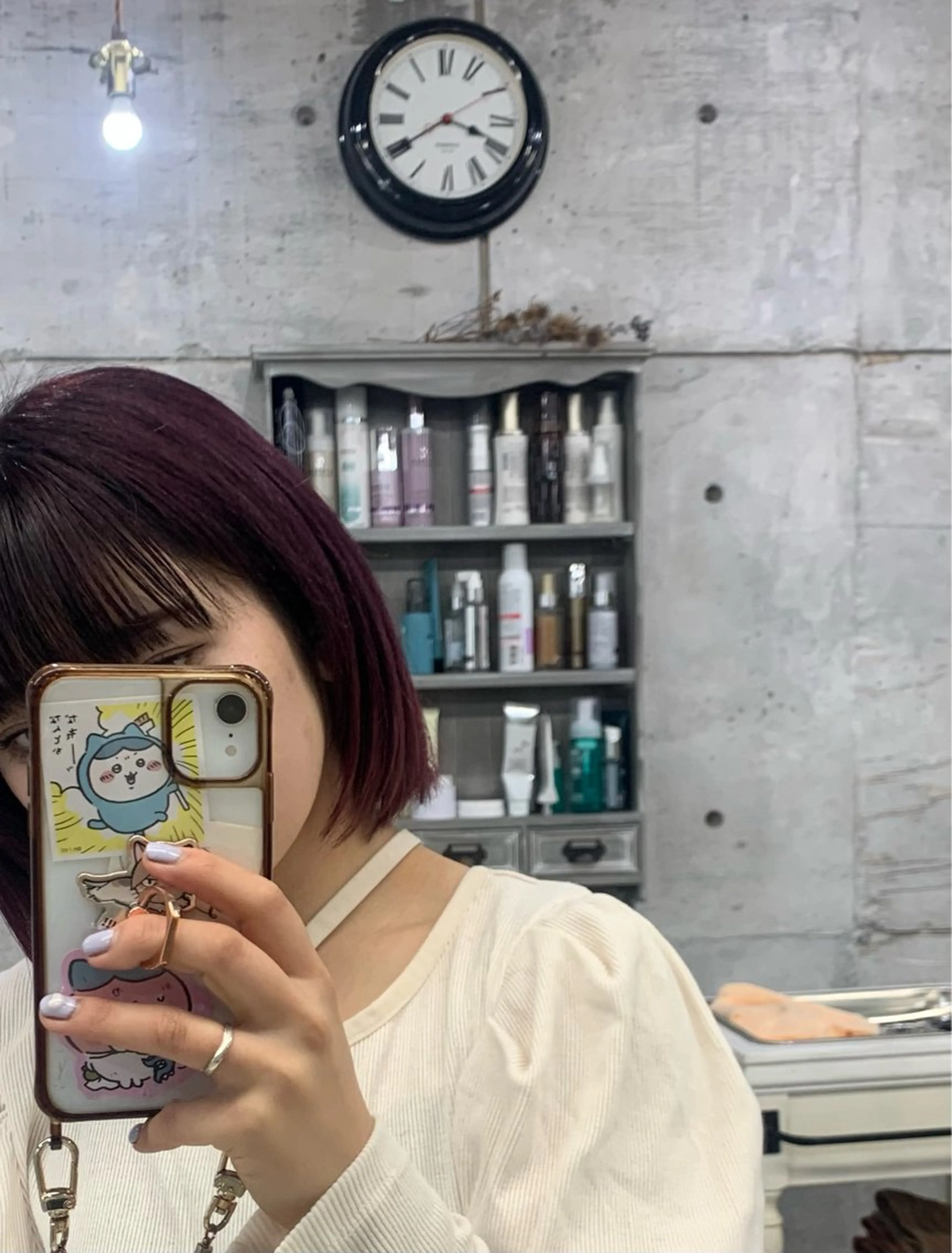 ショート カラー カシス …a所属・…a みおのヘアスタイル