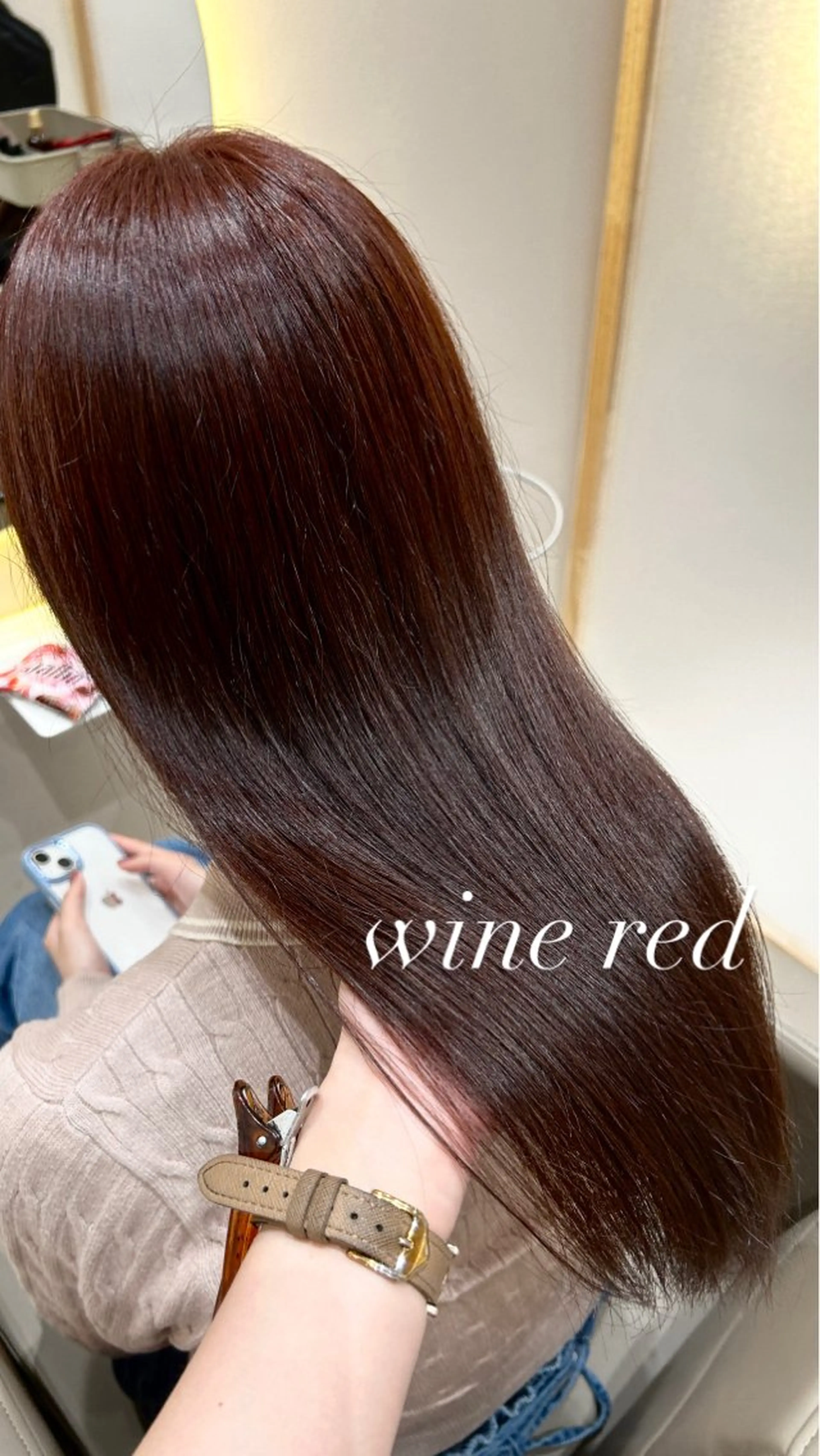 セミロング カラー 🫧赤み消しカラー nanami🫧のヘアスタイル