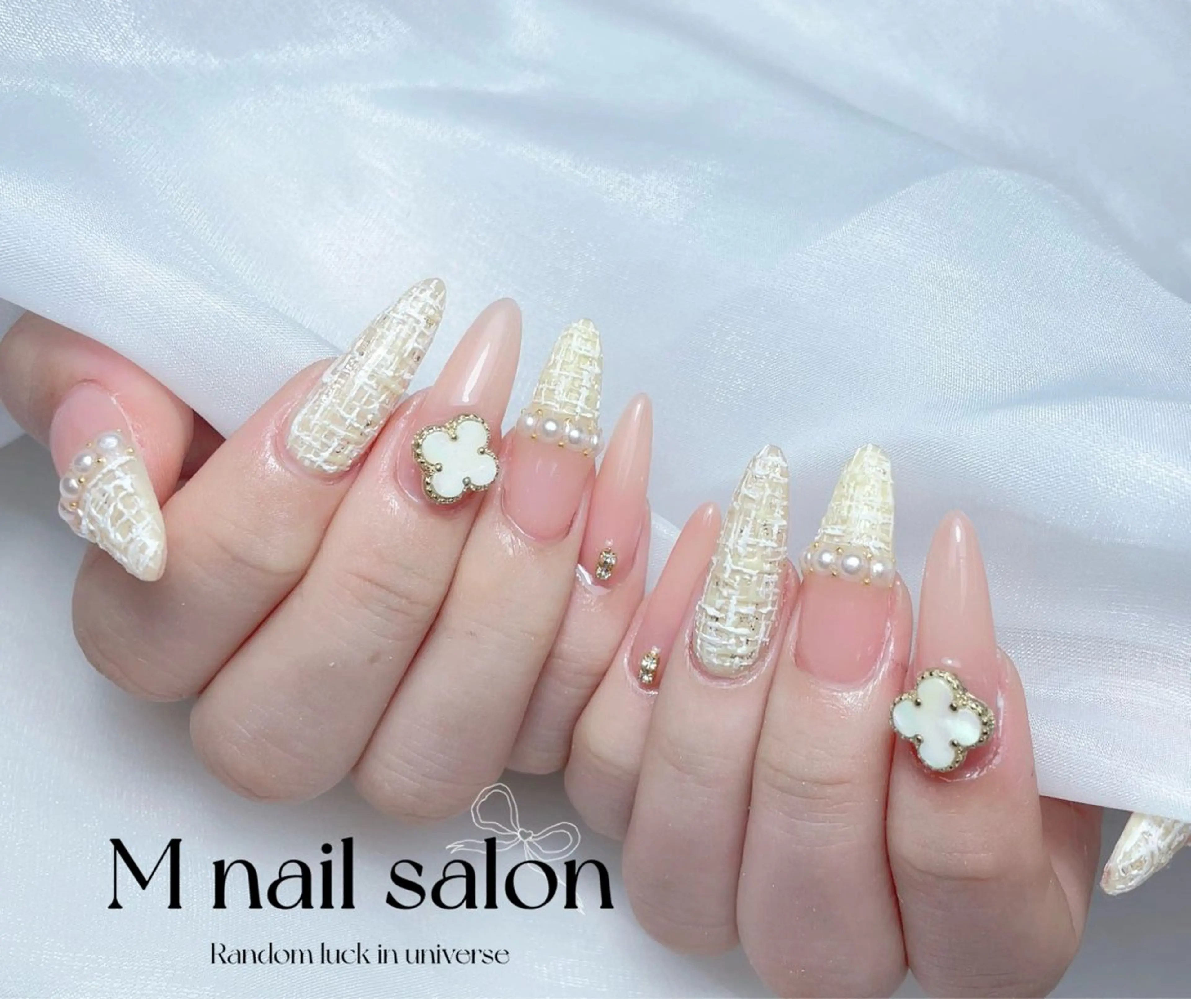 ネイル ハンドネイル M🌷nail 長さだし専門店のネイルデザイン