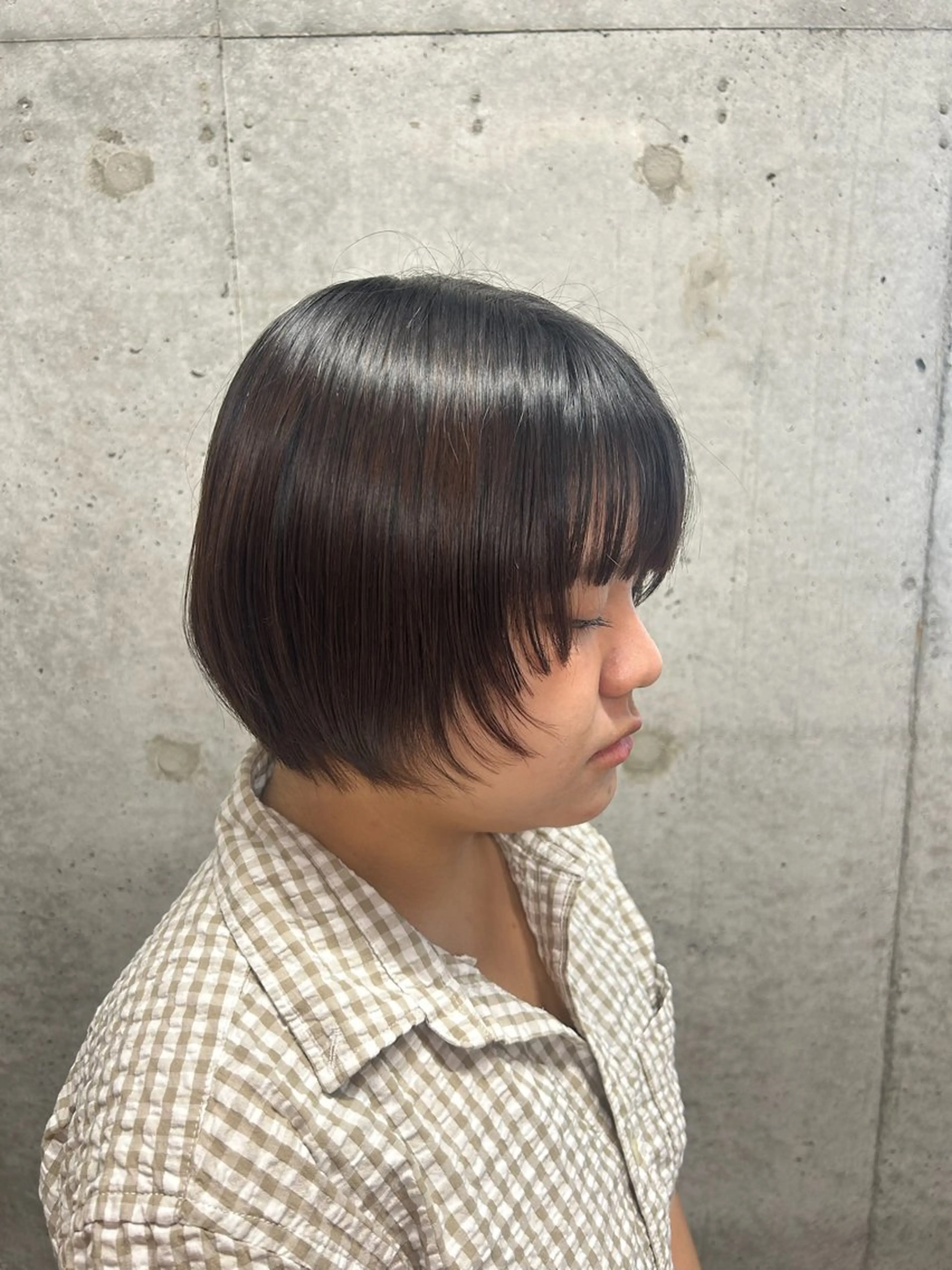 ショート 透明感カラー/縮毛/ chino🍀のヘアスタイル