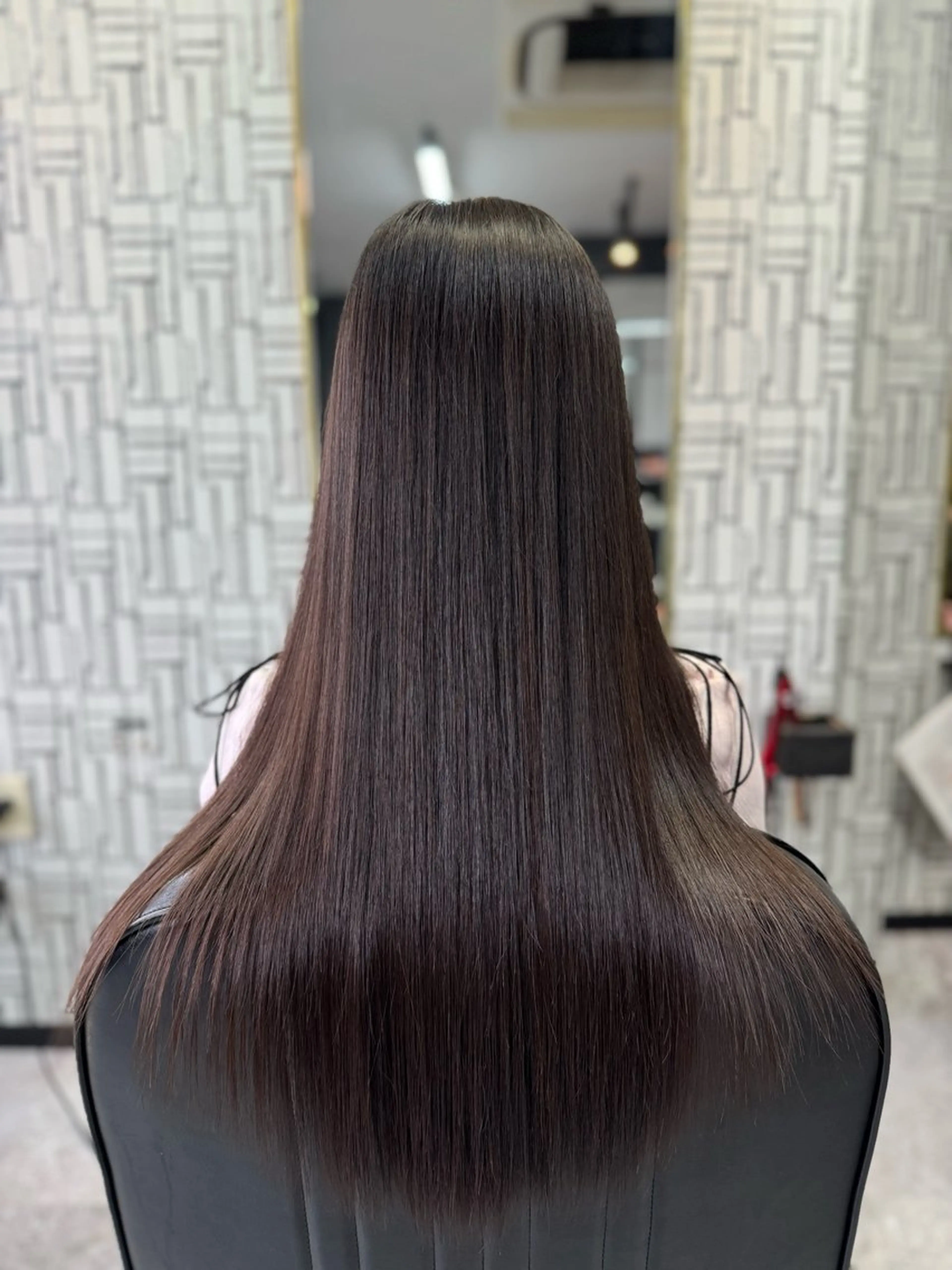 ロング カット 縮毛矯正 トリートメント 篠原 侑作のヘアスタイル