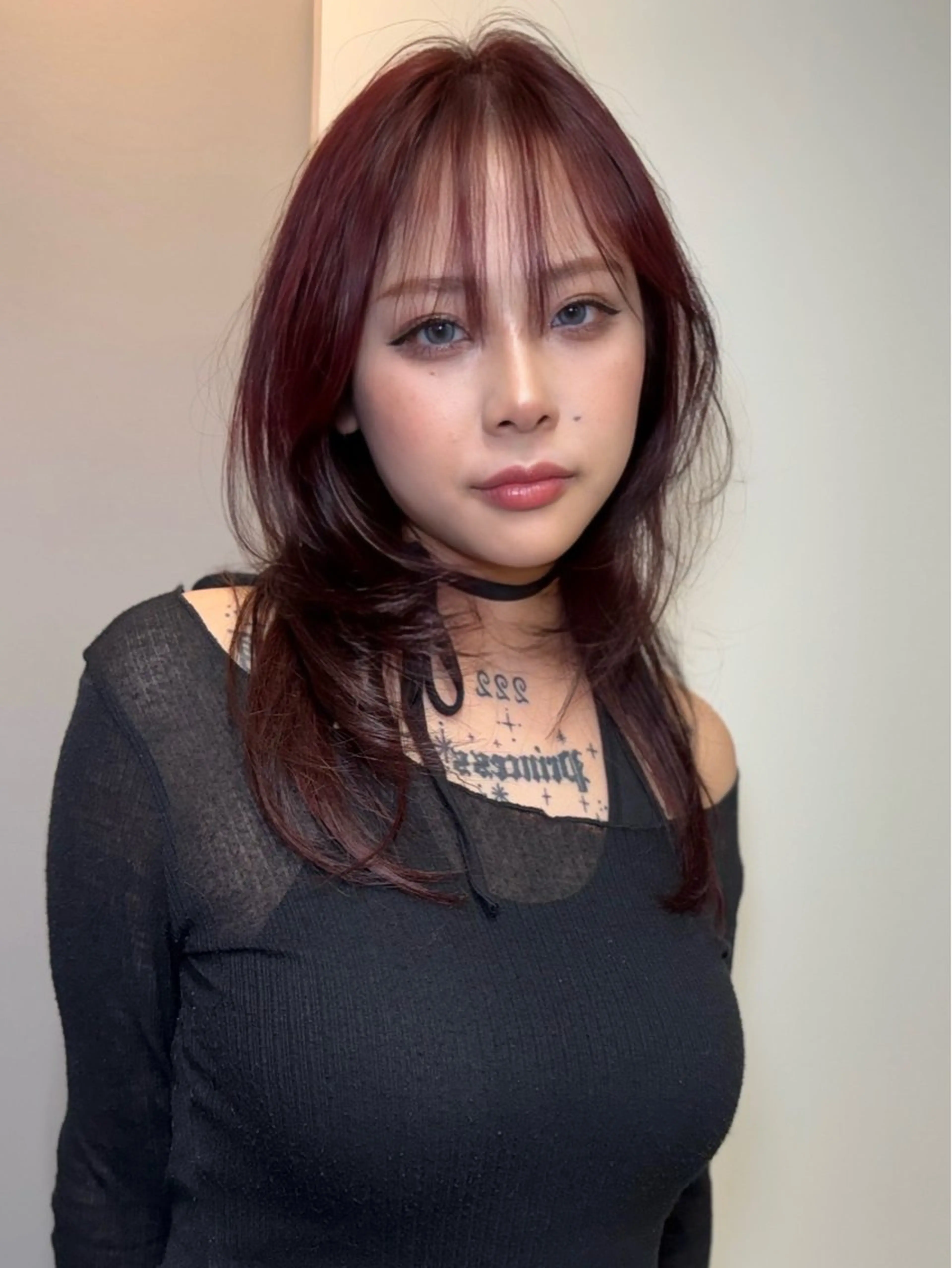 ミディアム 江坂レイヤーカット/ メンズカット/山本翼のヘアスタイル