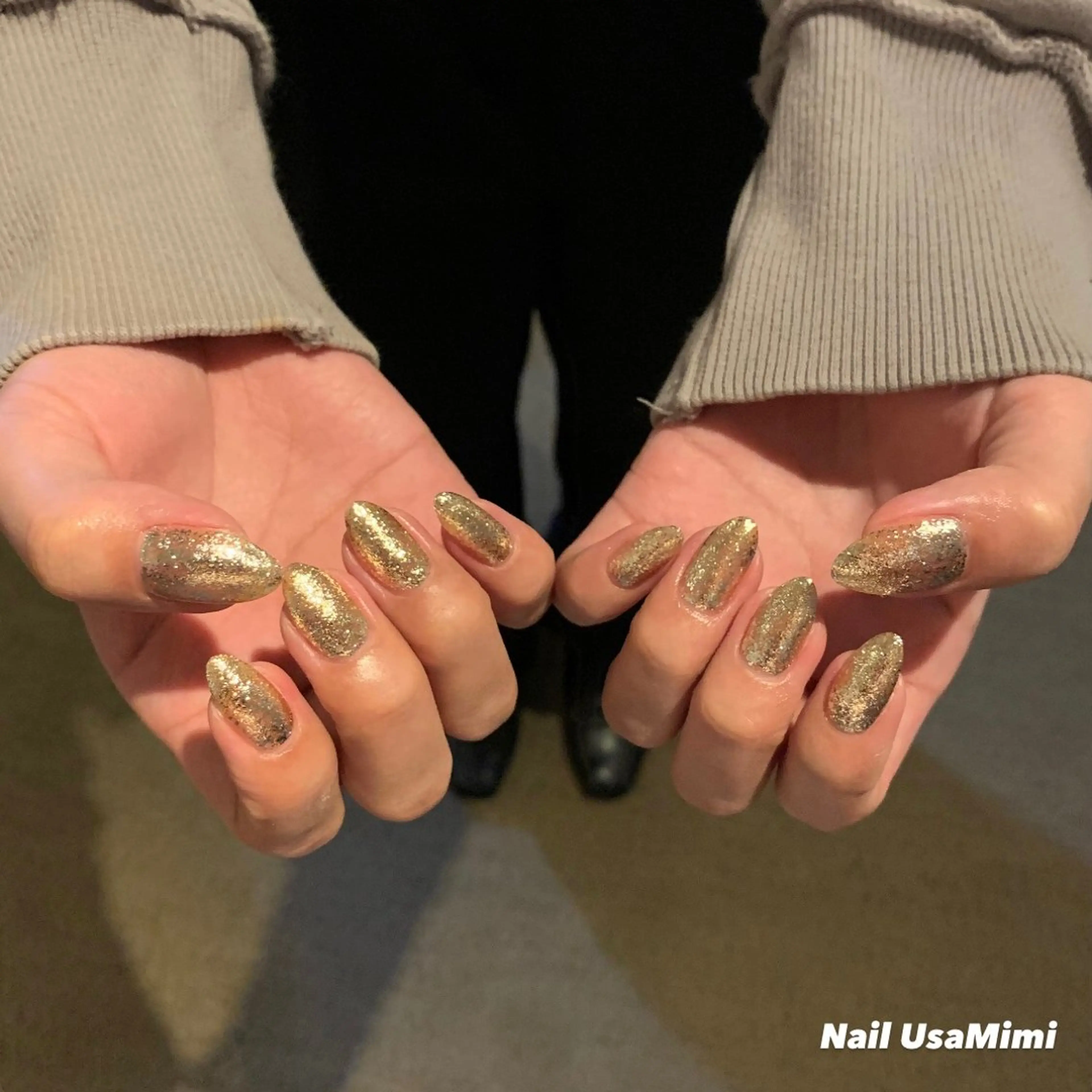 ネイル ジェルネイル マグネットネイル 持ち込み ワンカラーネイル パラジェル 本町ネイルNail UsaMimiのネイルデザイン