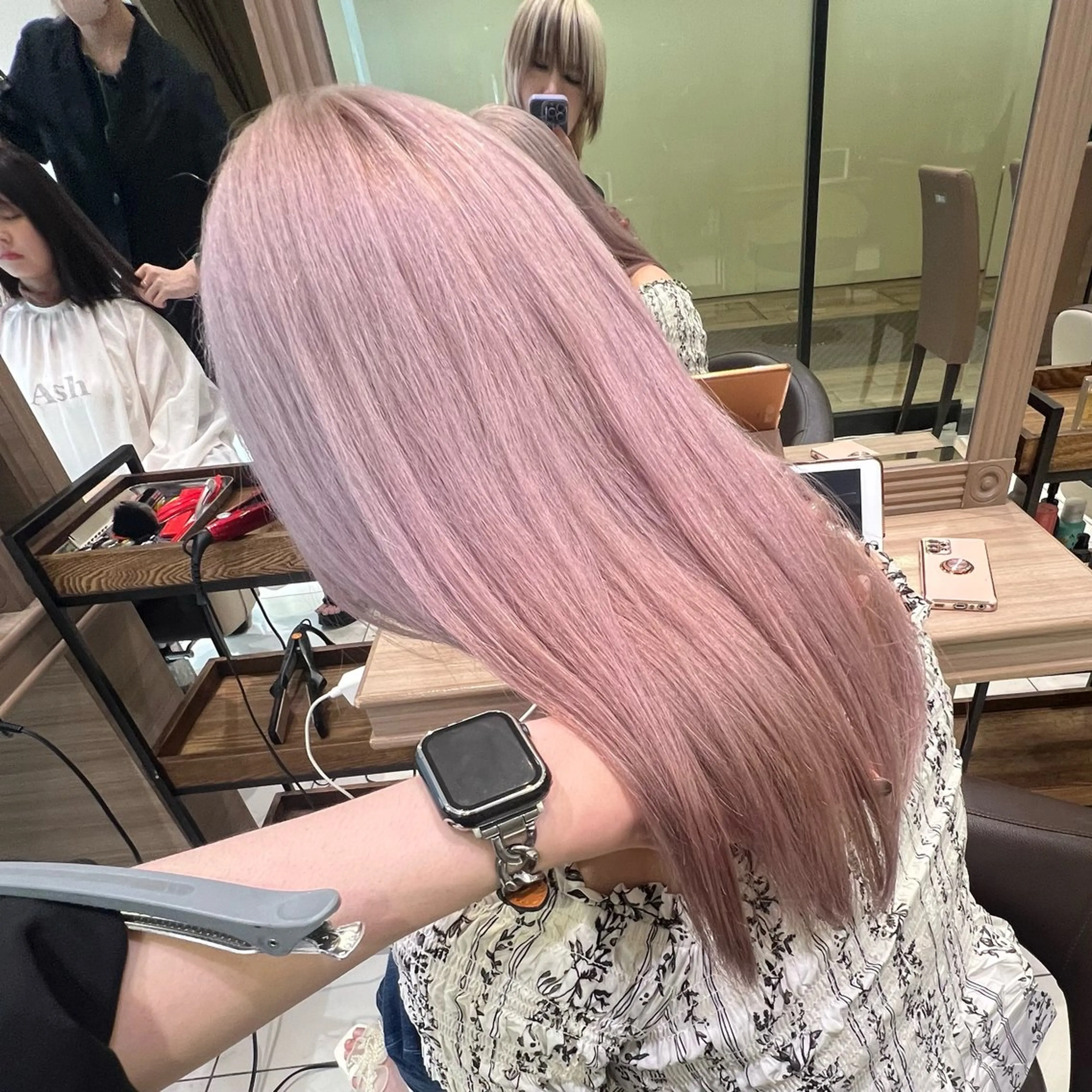 ロング カラー ヘアカラー トリートメント ハイトーン/デザイン 💎ryuyaのヘアスタイル