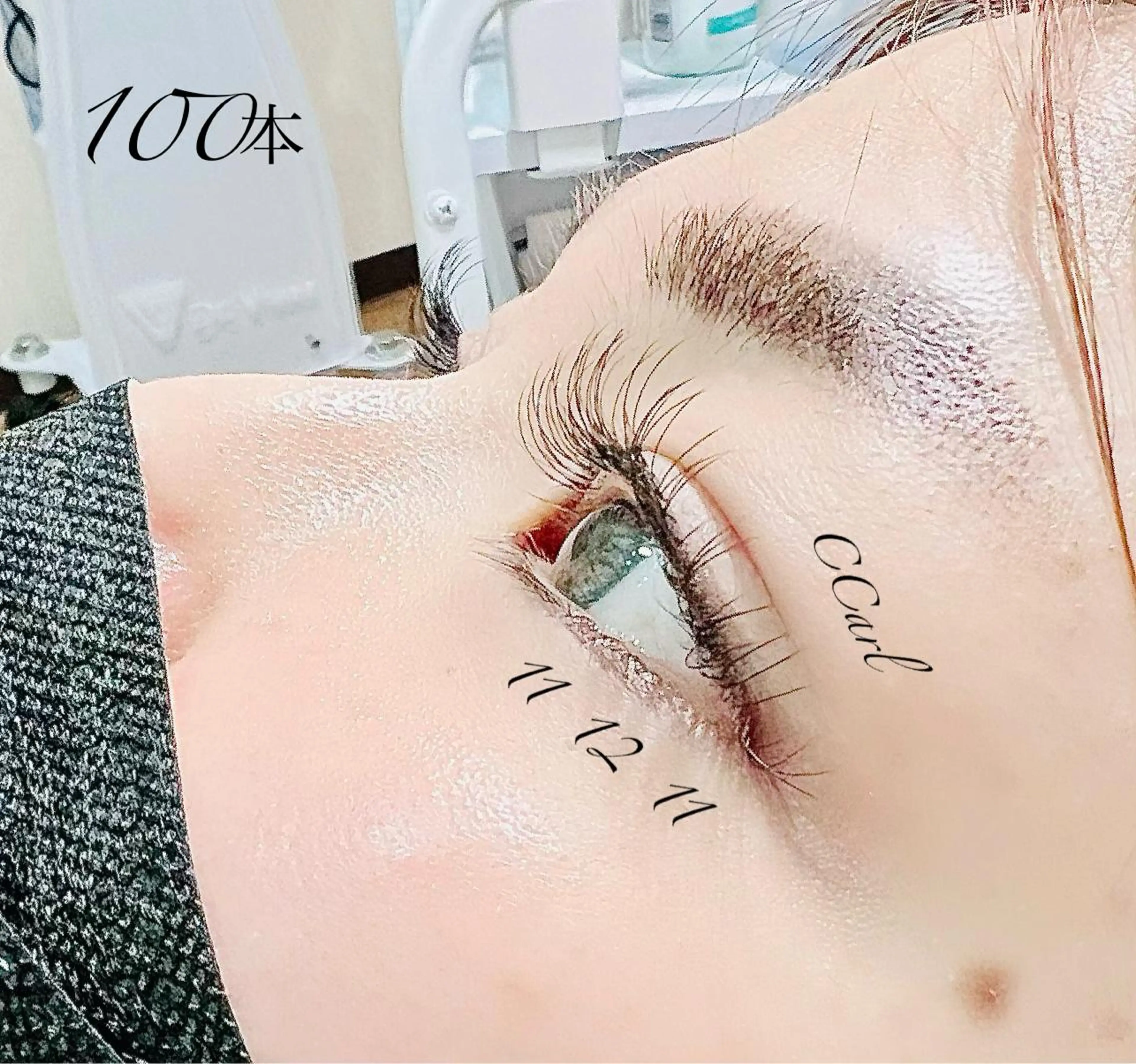 マツエク・マツパ Cカール フラットラッシュ マツエク eyelash presh yukaのマツエク・マツパデザイン