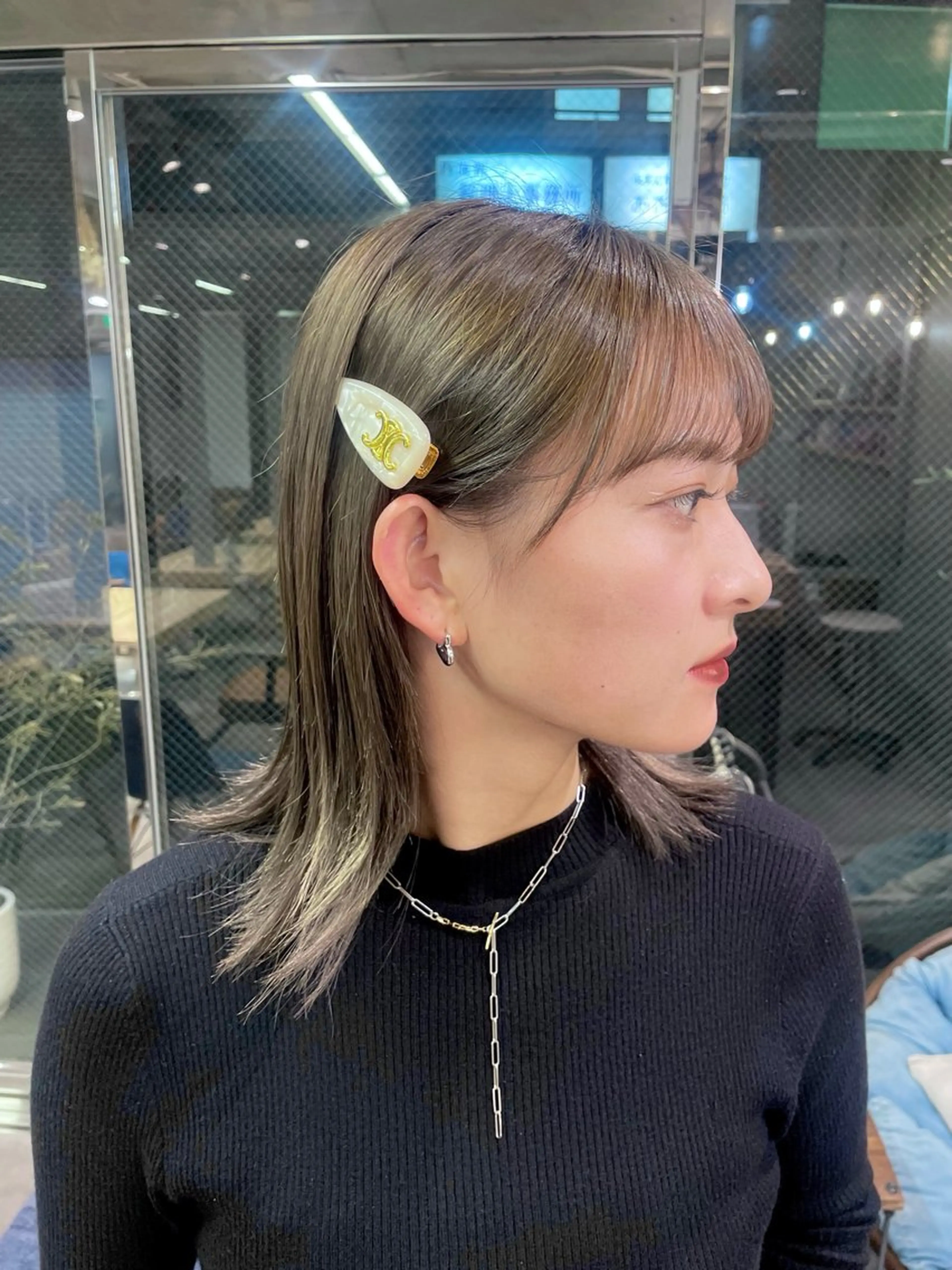 ミディアム カラー clam. yuu🦩のヘアスタイル