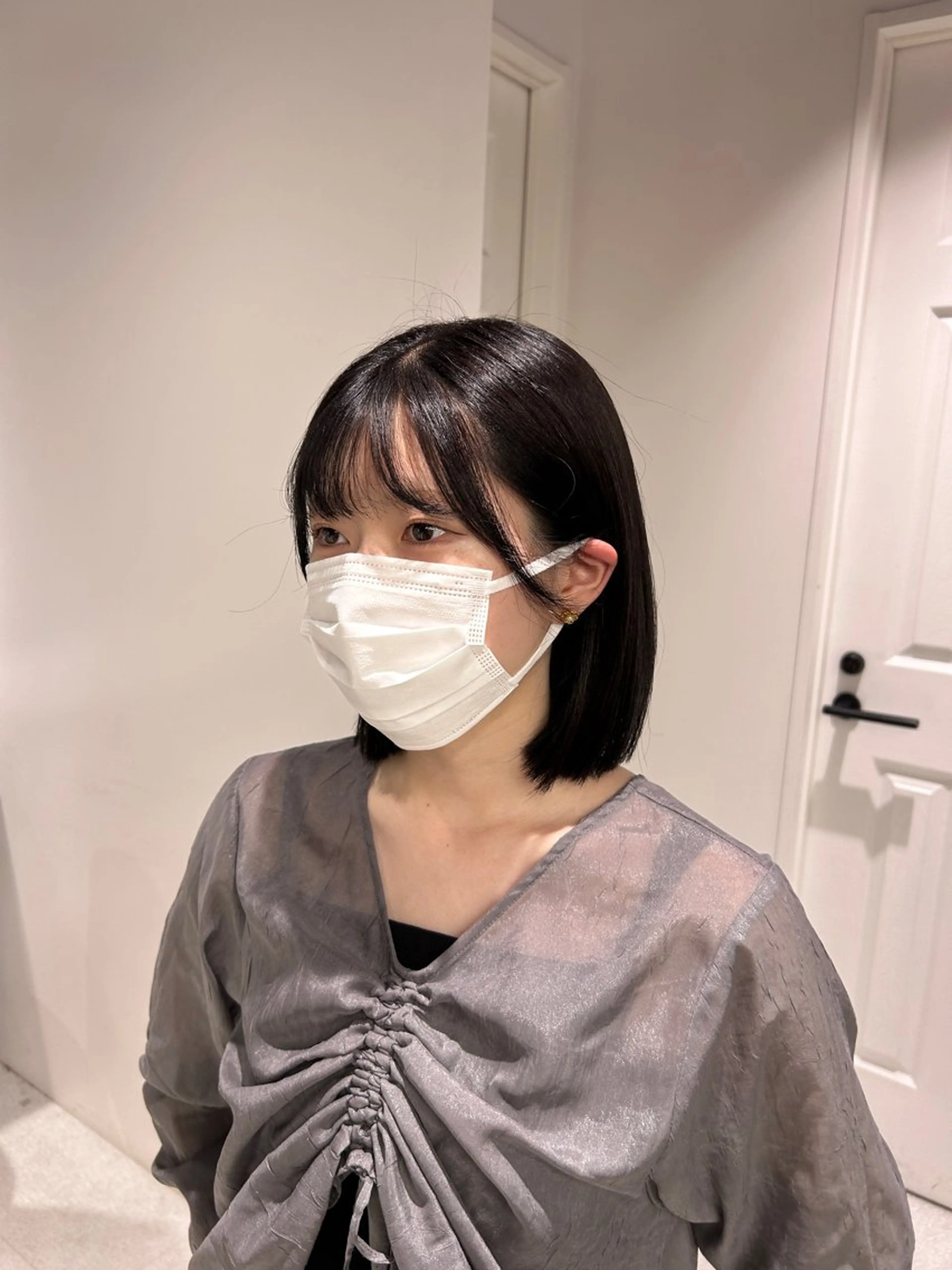 ショート カラー ヘアカラー 冬っぽカラー/ マツエク/ゆきなのマツエク・マツパデザイン