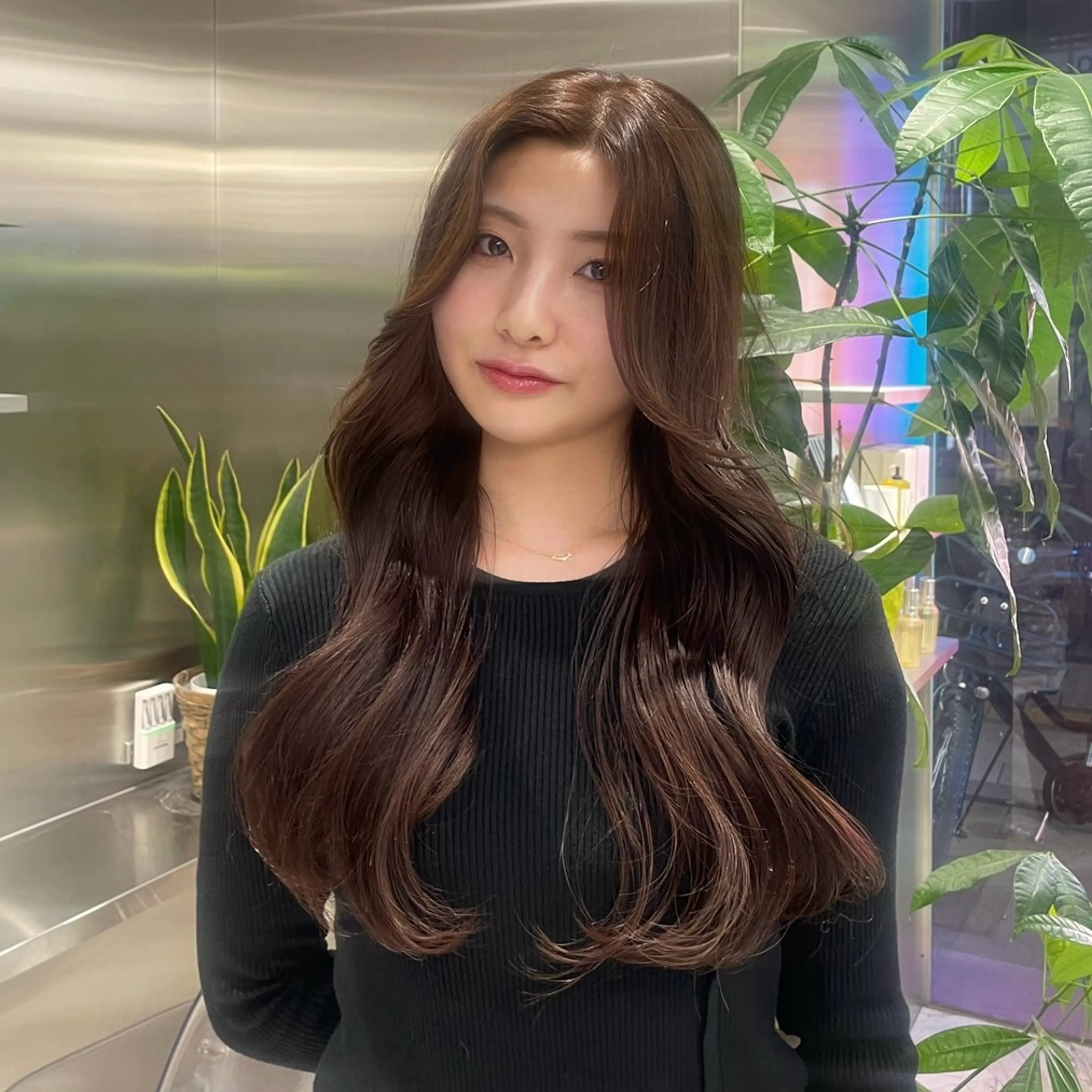 カラー クルミ/ 💕ワンホンネイルのネイルデザイン