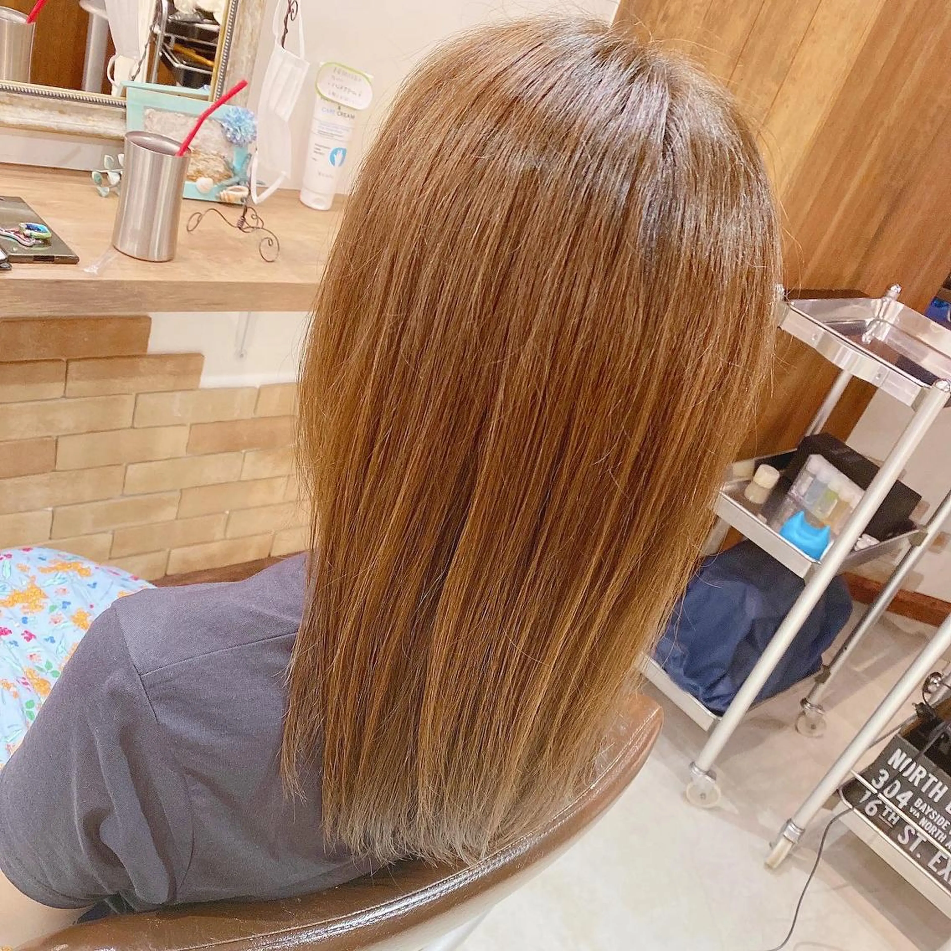 セミロング 髪質改善 トリートメント 酸熱トリートメント SALOWIN 池袋Suite店所属・髪質改善特化 安東駿介のヘアスタイル