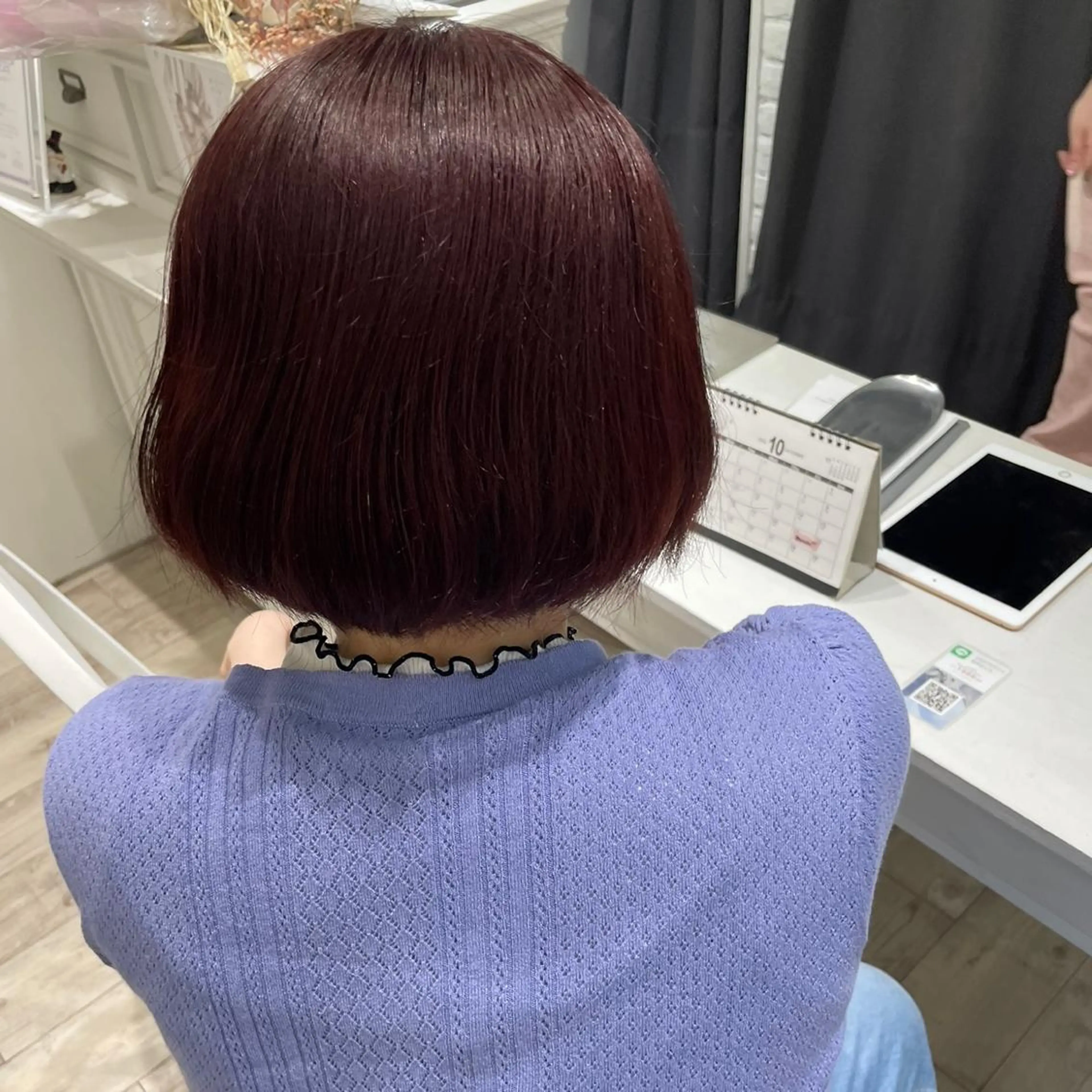 ショート カラー ブリーチ ブリーチなしカラー ピンクカラー レッドカラー Maisie所属・ヘアアレンジ/ 暖色🩵hazukiのヘアスタイル