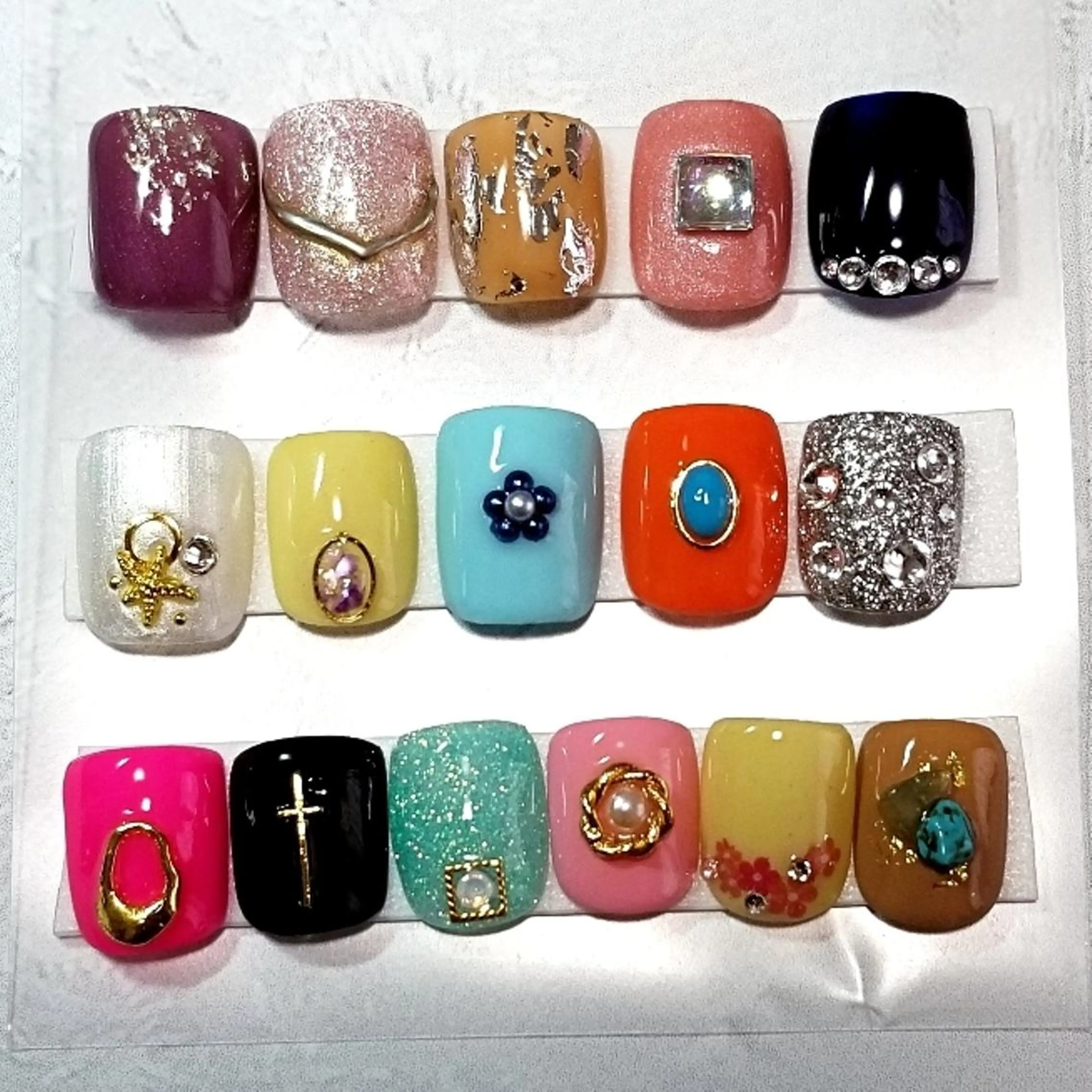 フット定額親指アートコースの写真