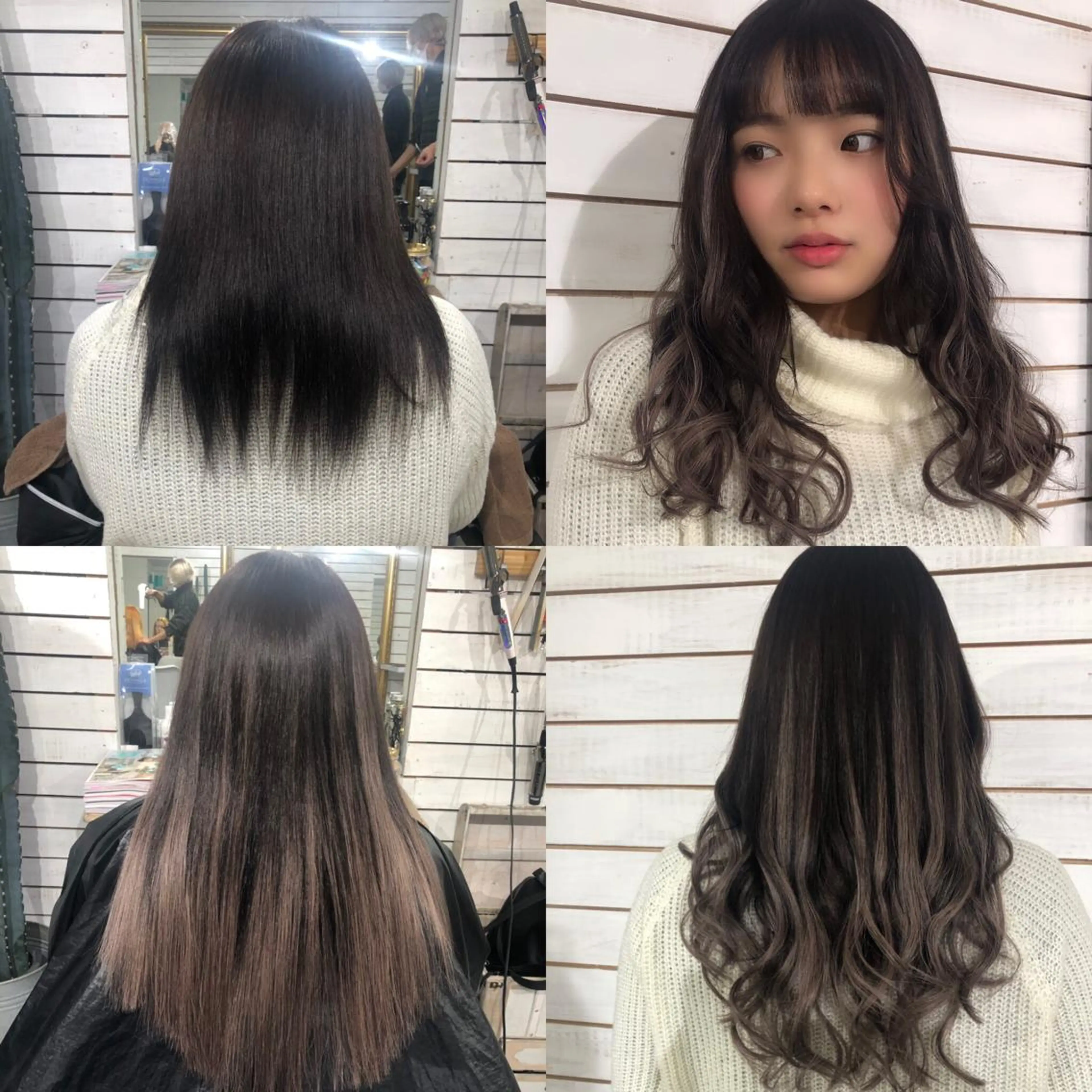 ロング カラー シールエクステ グラデーションカラー エクステ ヘアカラー エクステ 🦋美髪／エクステ 🦋アベイクミのヘアスタイル