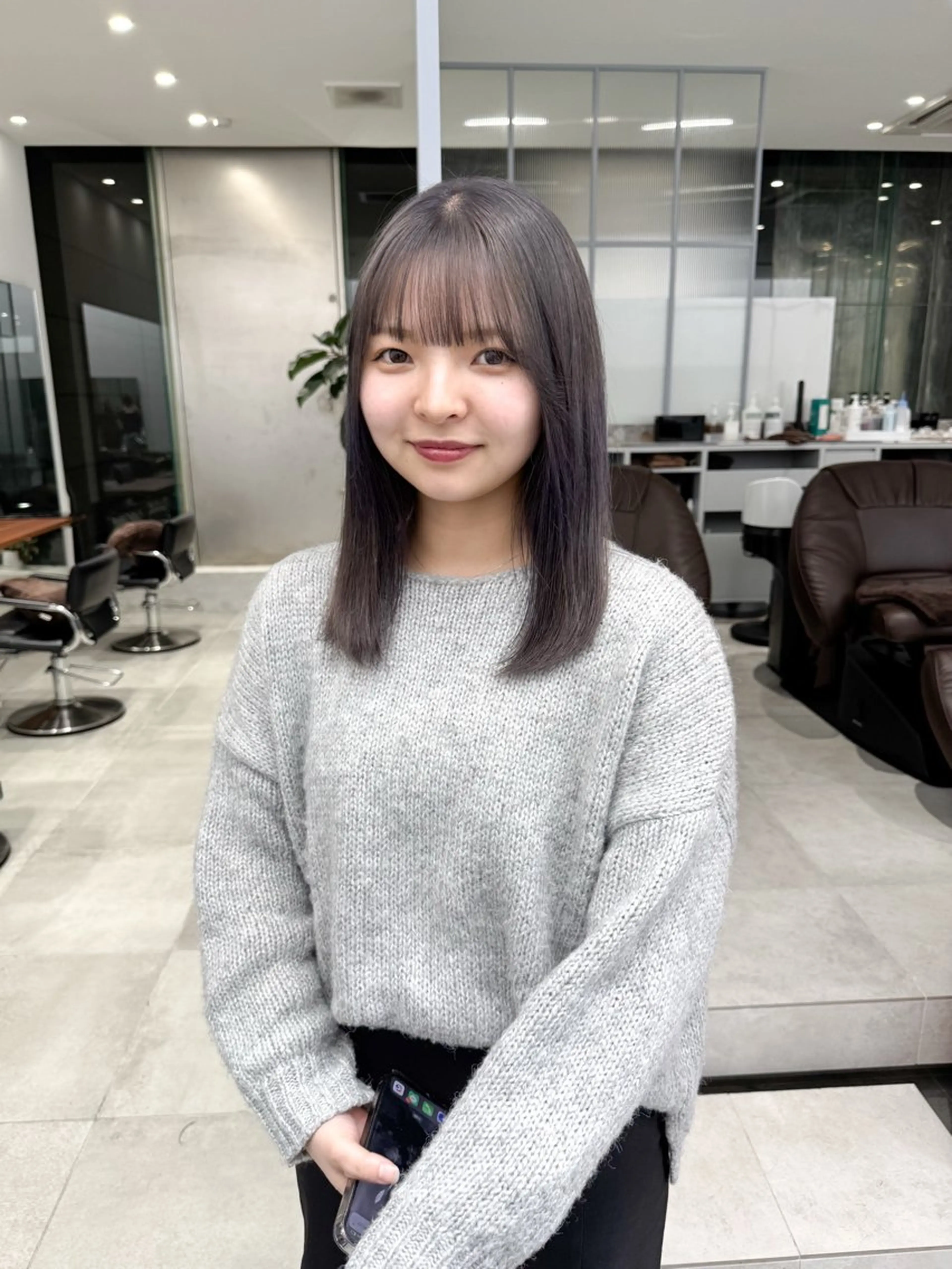 セミロング カラー ヘアカラー ひかり/ショート /似合わせカットのヘアスタイル