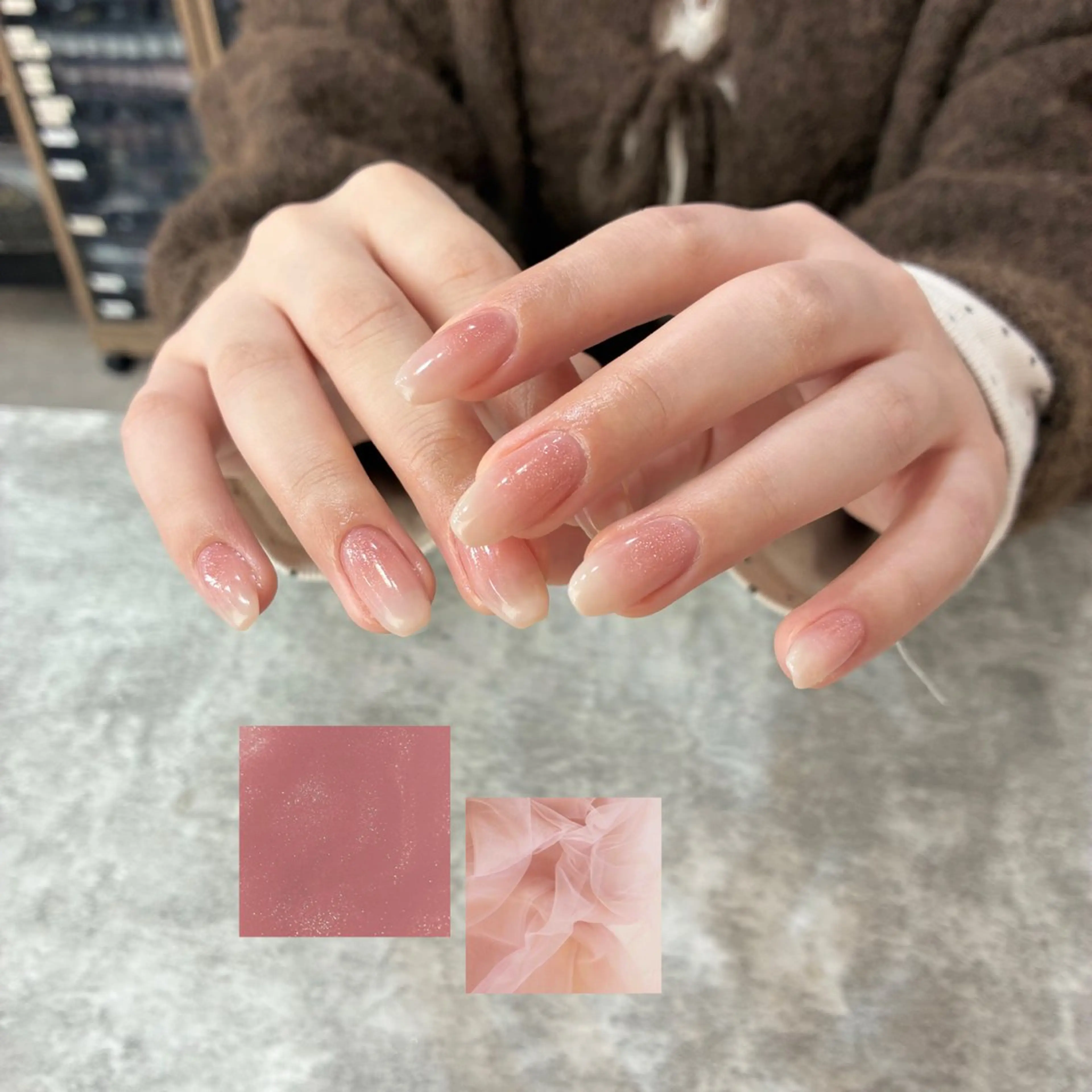 ネイル オフィスネイル ハンドネイル glaNje shioriのネイルデザイン