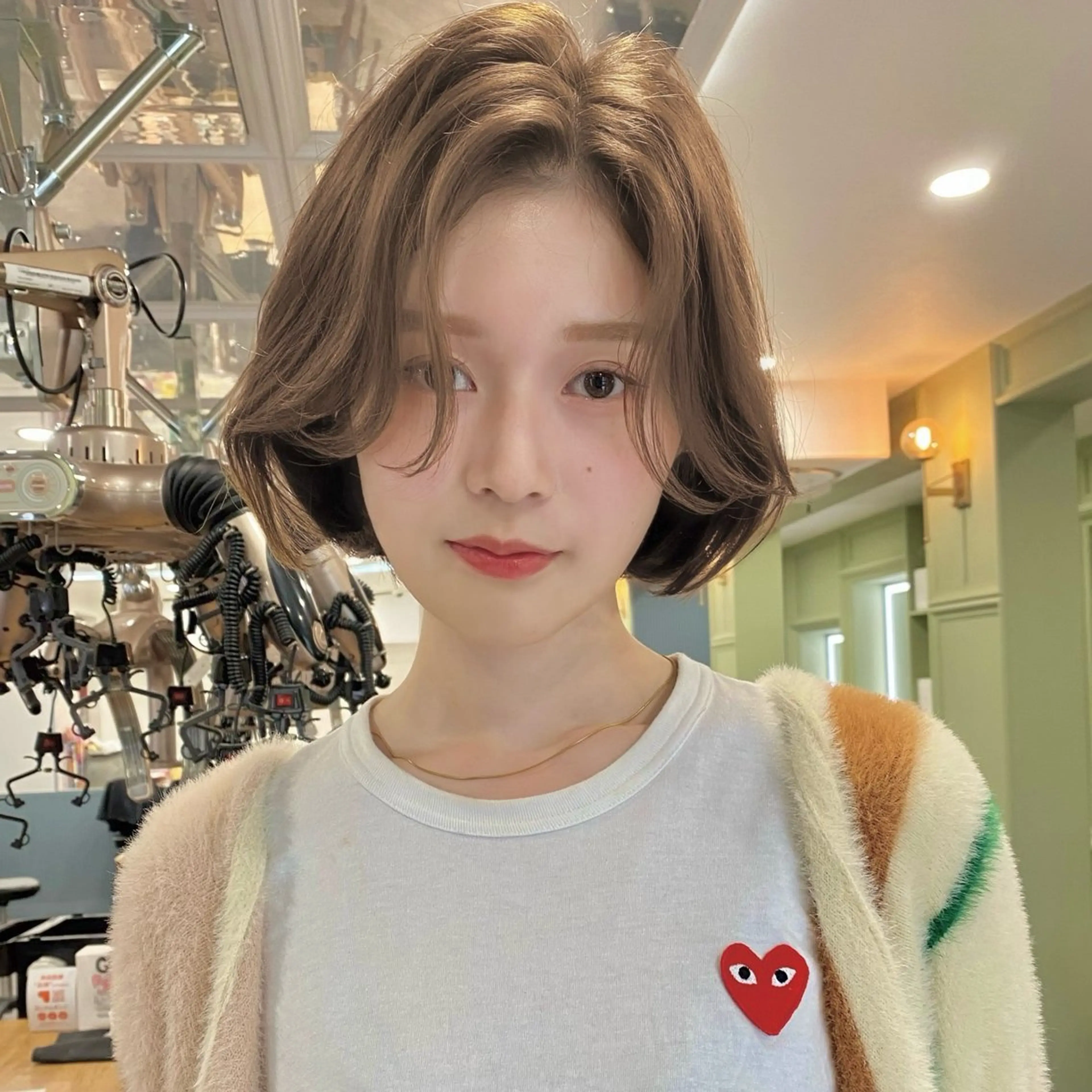 ショート ボブ 韓国風ヘア カット ヘアカラー トリートメント ボブ/縮毛矯正/ レイヤー/塚田のヘアスタイル