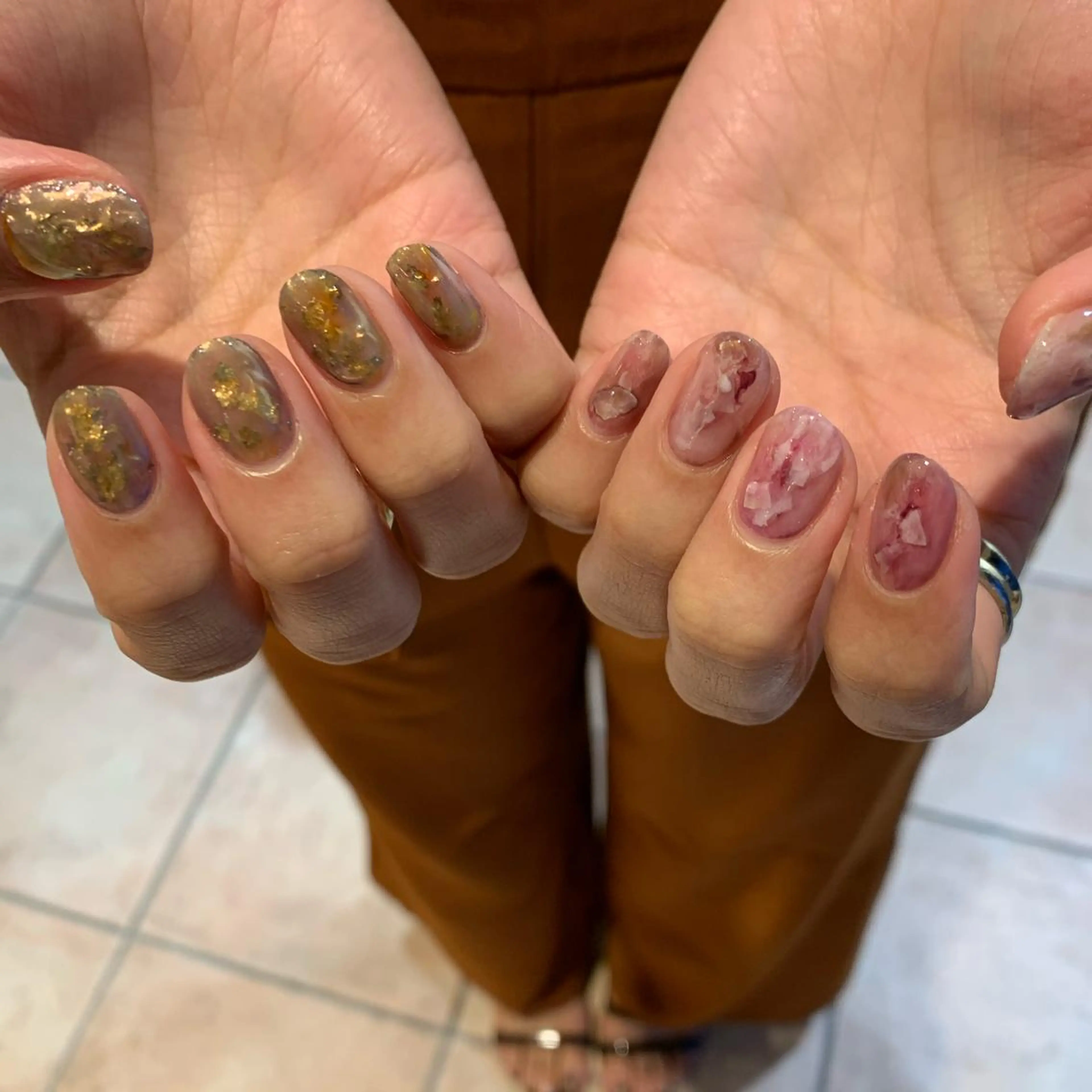 ネイル ニュアンスネイル ハンドネイル 佐藤 穂乃香のネイルデザイン