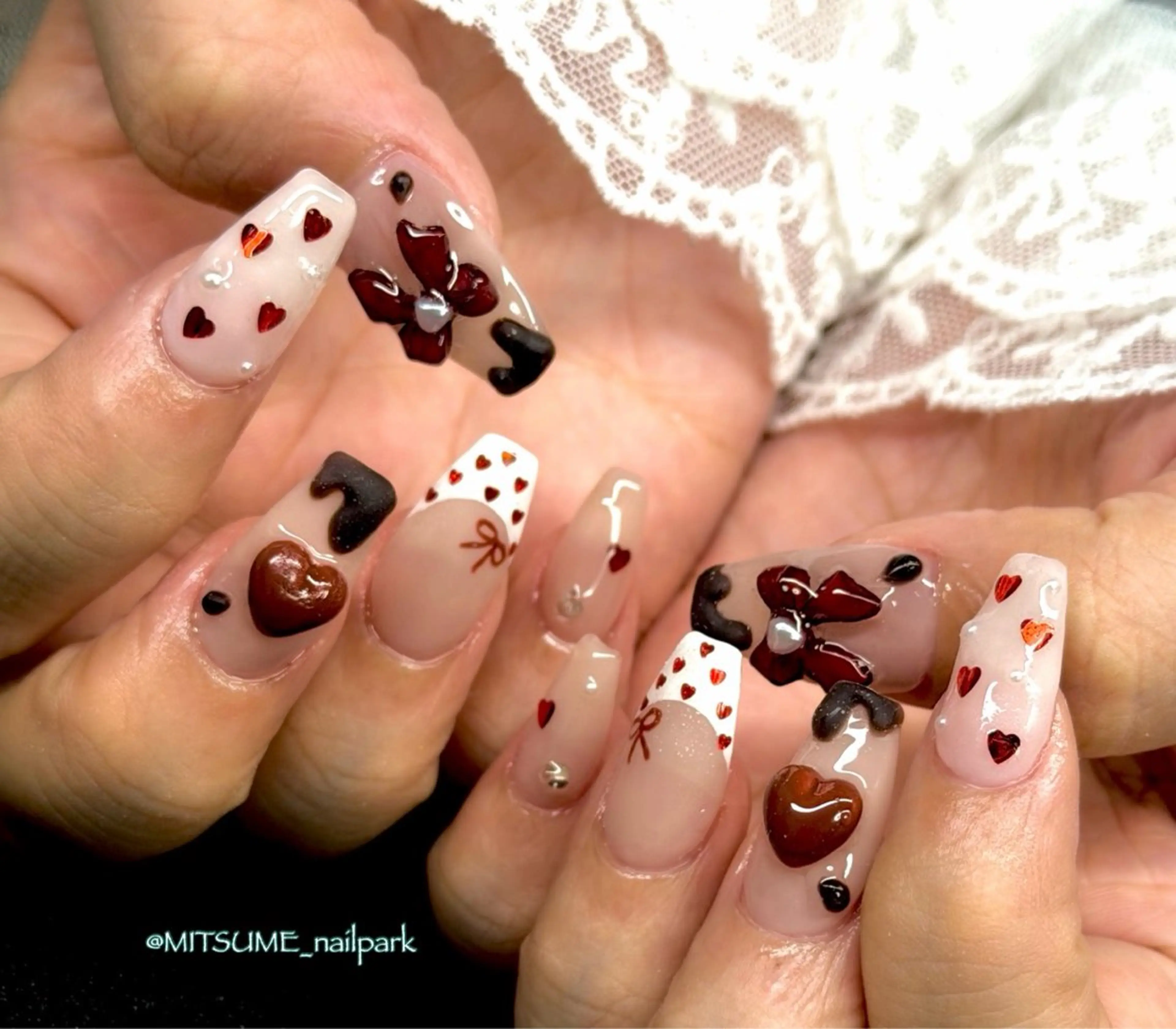 ネイル ネイルチップ nailpark_ MITSUMEのネイルデザイン