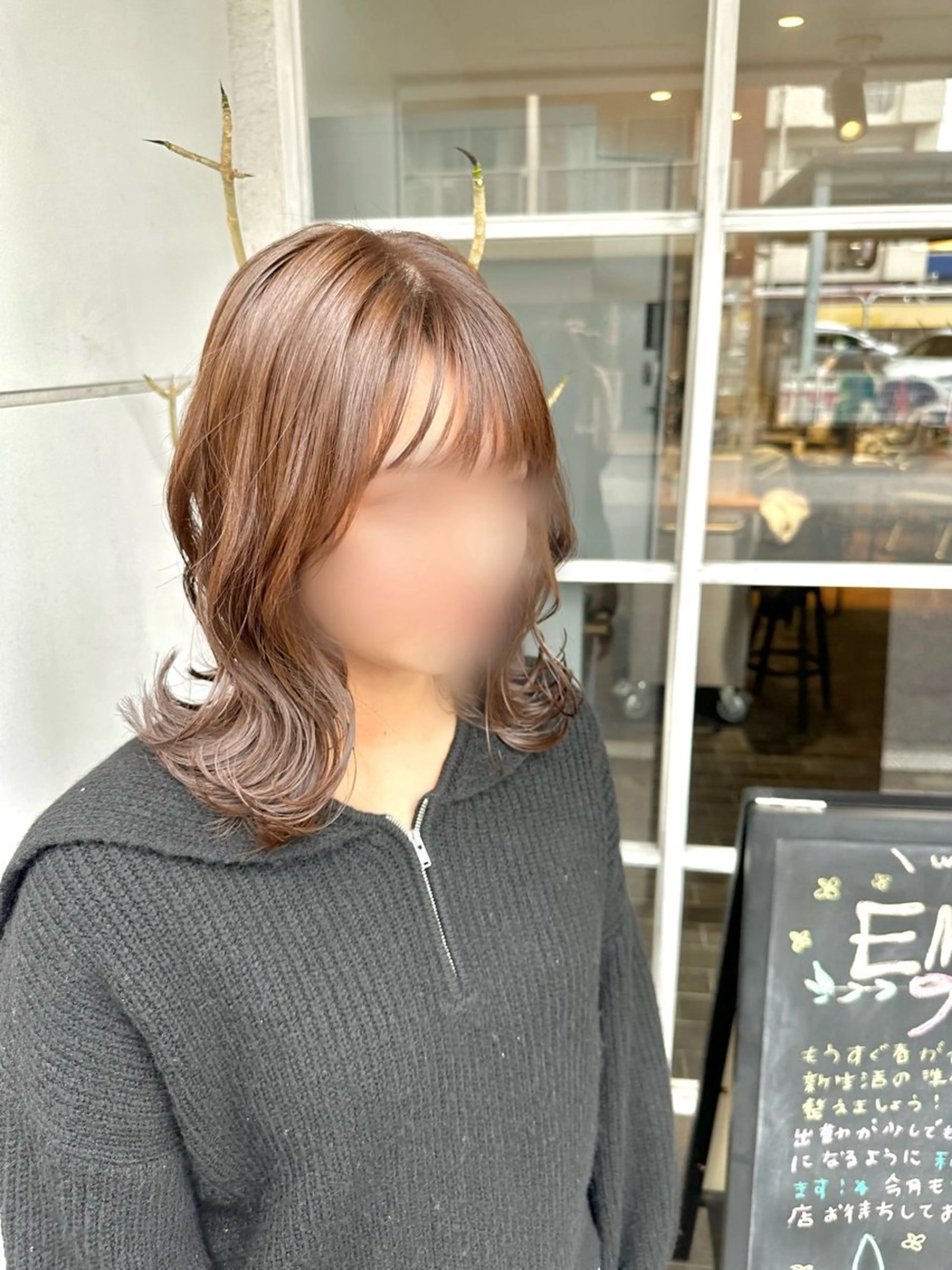 ミディアム カラー カット ヘアカラー トリートメント 宮澤弘一/大宮/ 髪質改善/完全個室のヘアスタイル