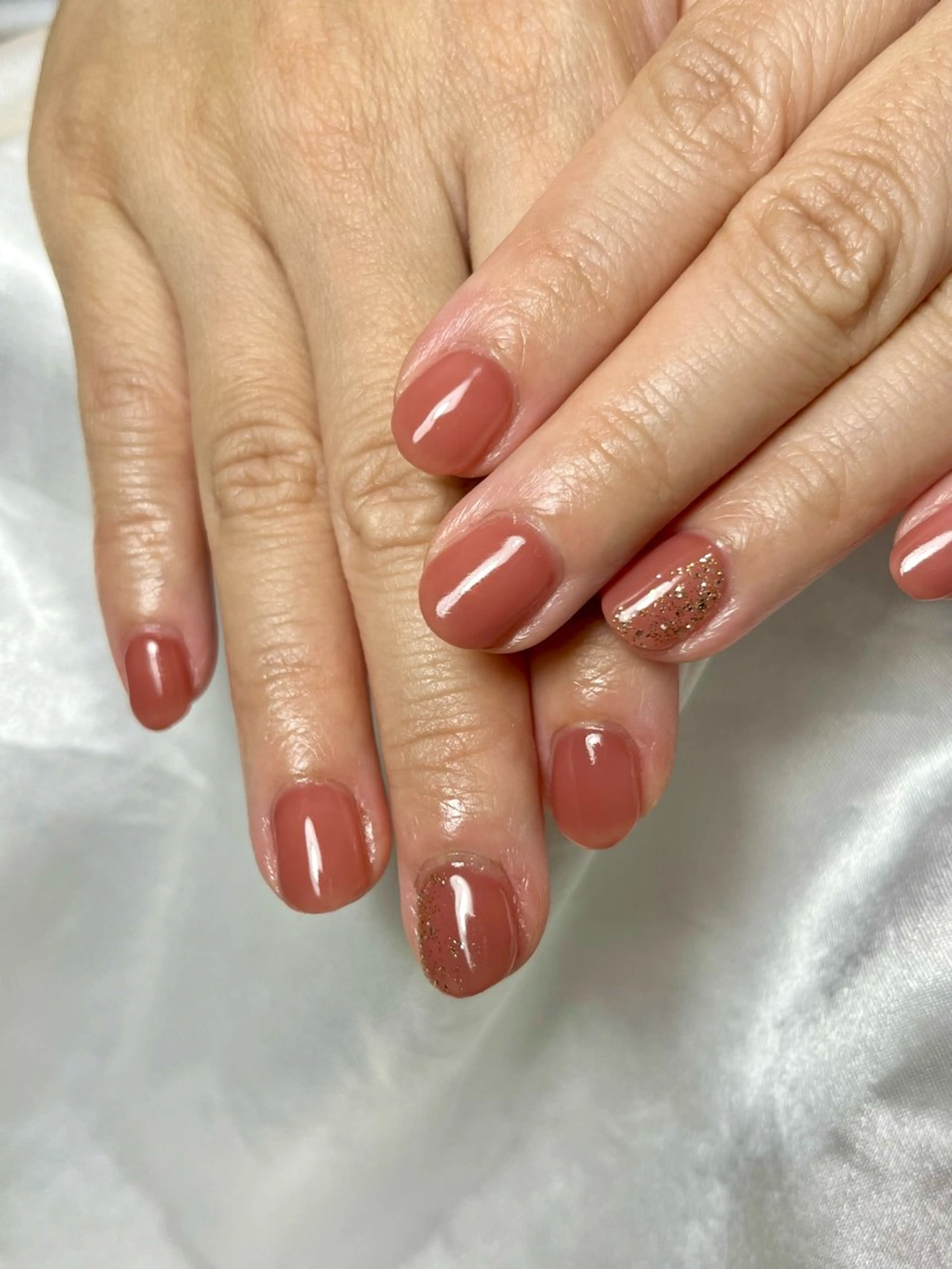 ネイル グラデーション ラメ(グリッター) ワンカラーネイル ハンドネイル sona nail所属・K Chieのネイルデザイン