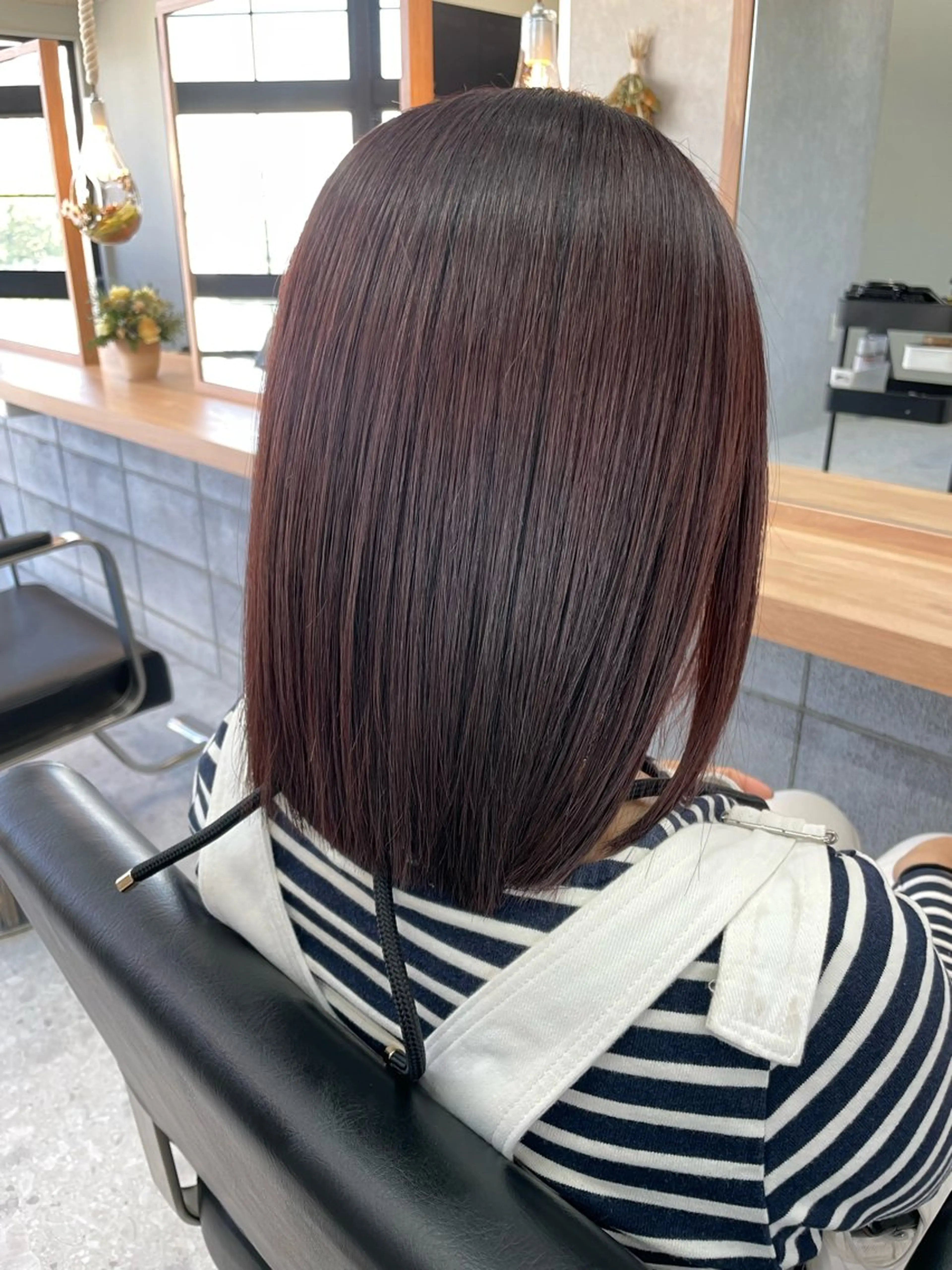 ミディアム カラー カット ヘアカラー トリートメント 髪質改善×METEO 店長 貞松直也のヘアスタイル