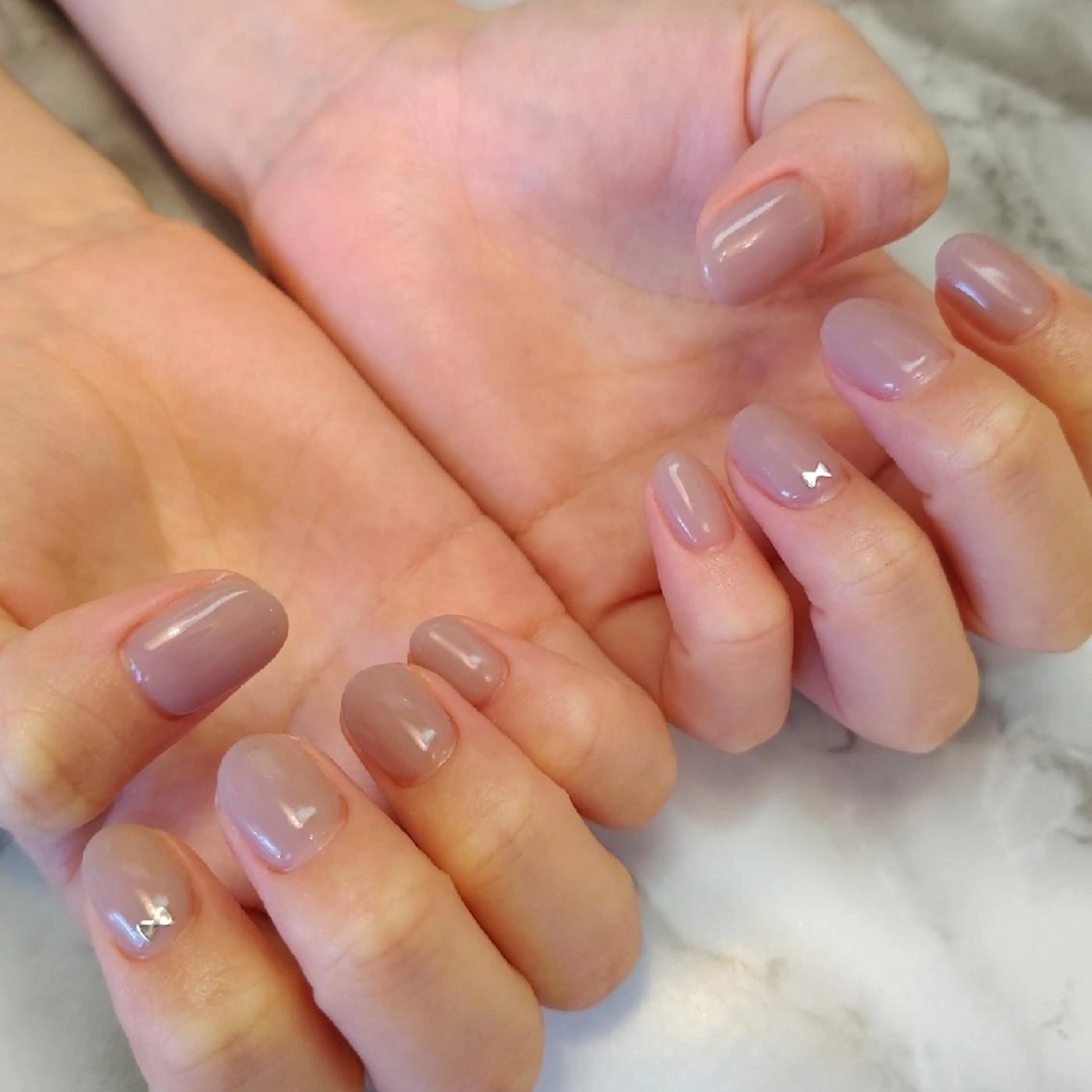 ネイル ワンカラーネイル ジェヌインネイル 河内のネイルデザイン