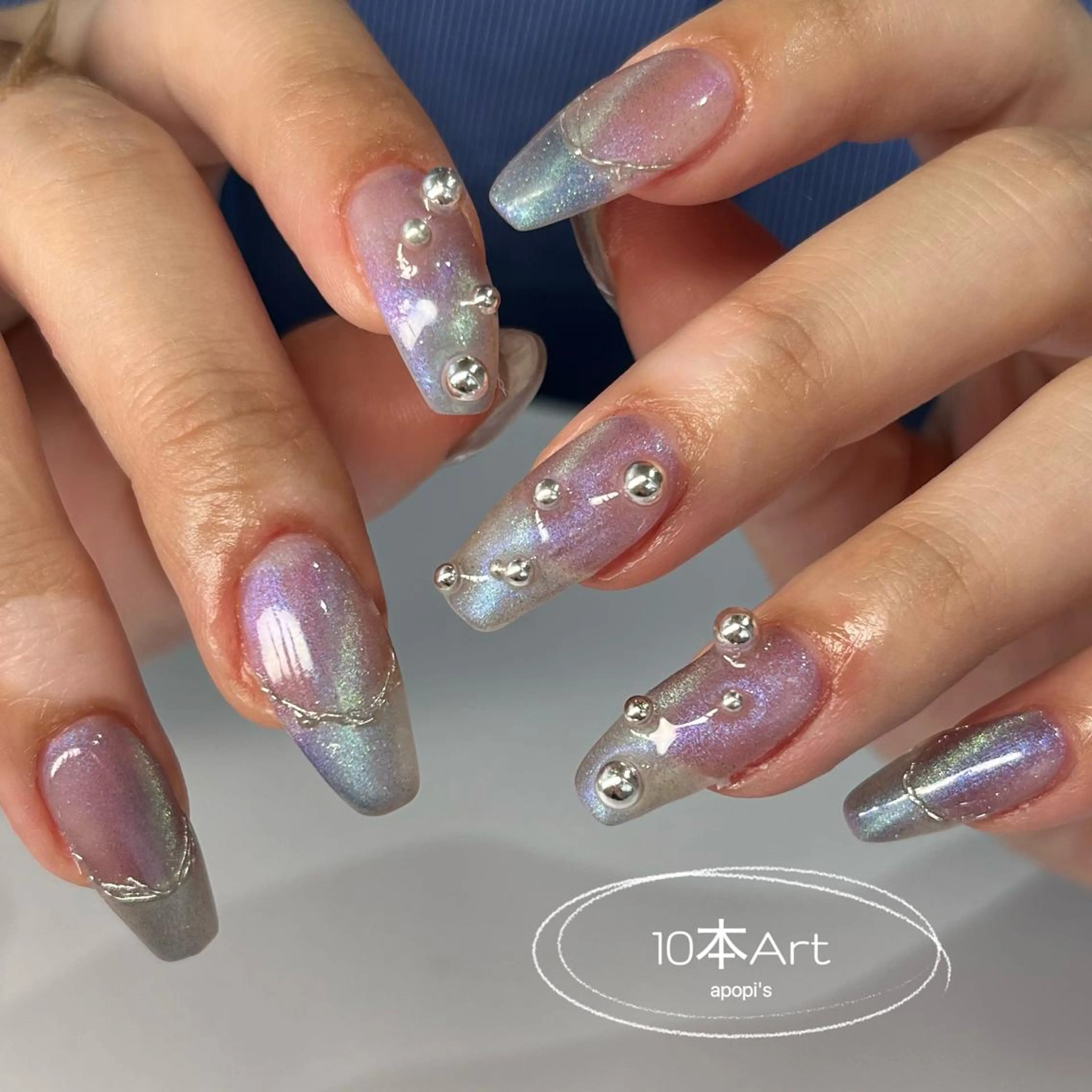 ロング ネイル マツエク・マツパ ハンドネイル apopi's所属・apopis＊ close23:00のネイルデザイン