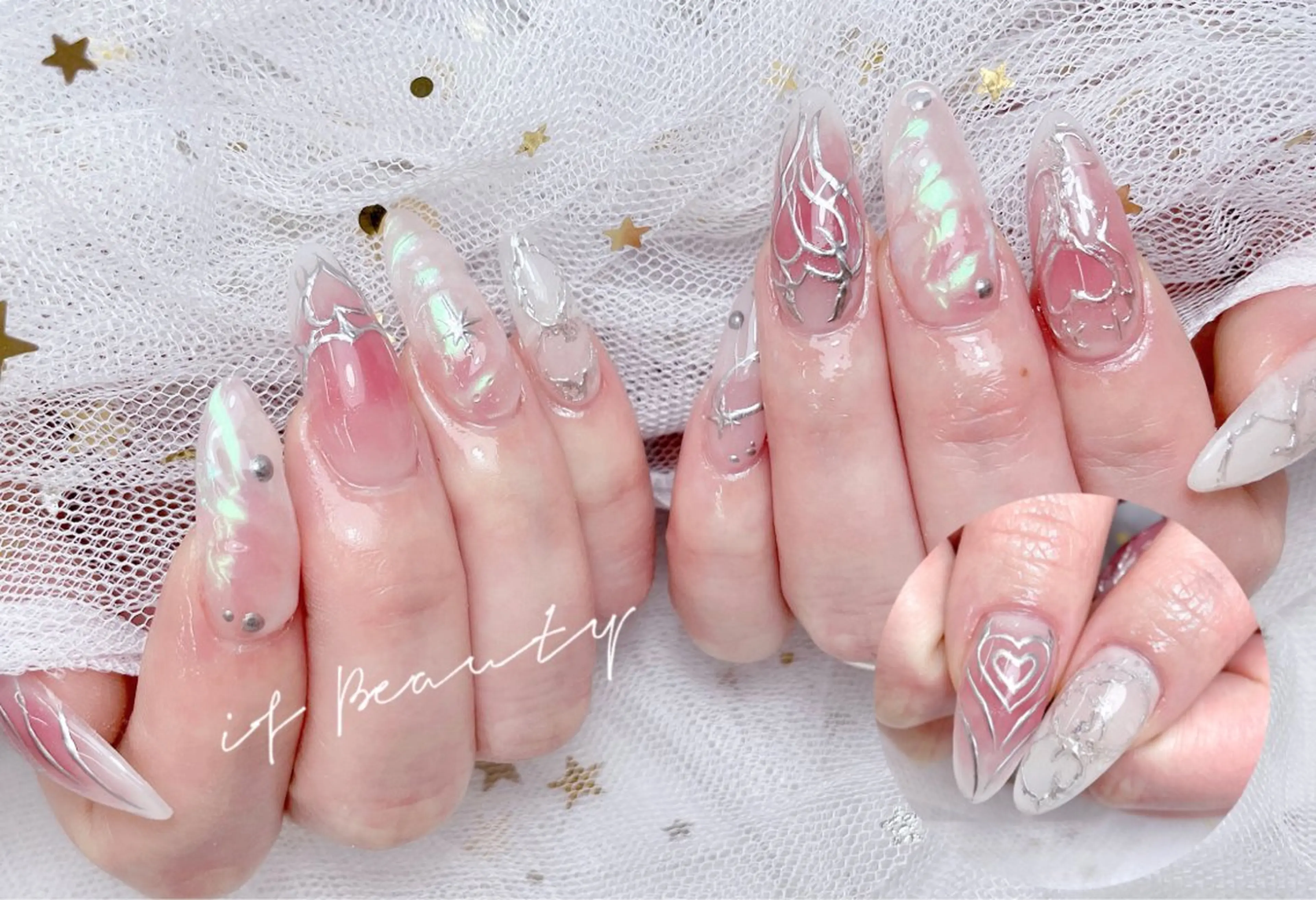 チップ長さだし🍒ワンホン❤️お持ち込みデザイン💅10本やり放題の写真