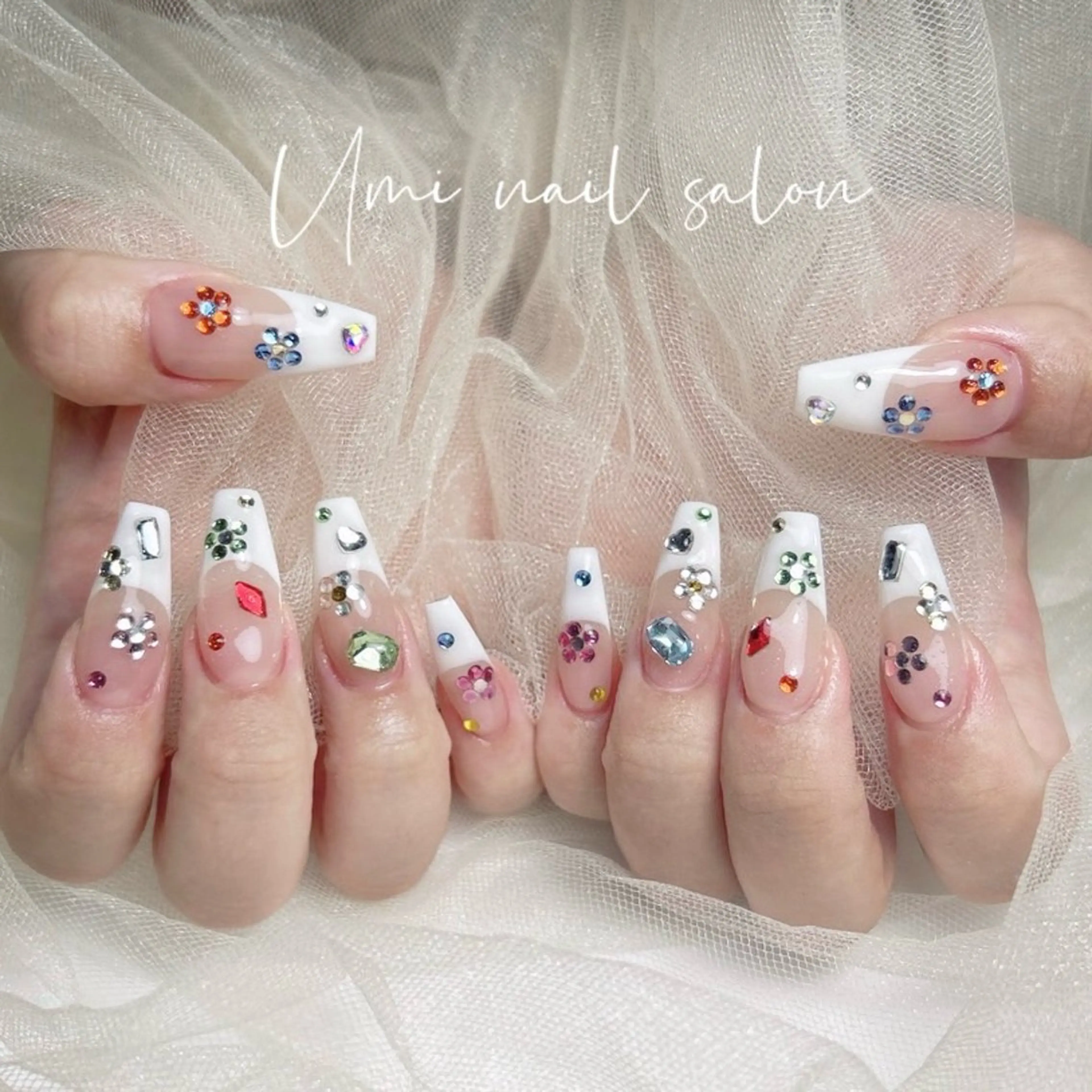 🎀【スカルプ長さだし】持込デザイン16980(時間内でアート、パーツ何でもOK）🎀の写真