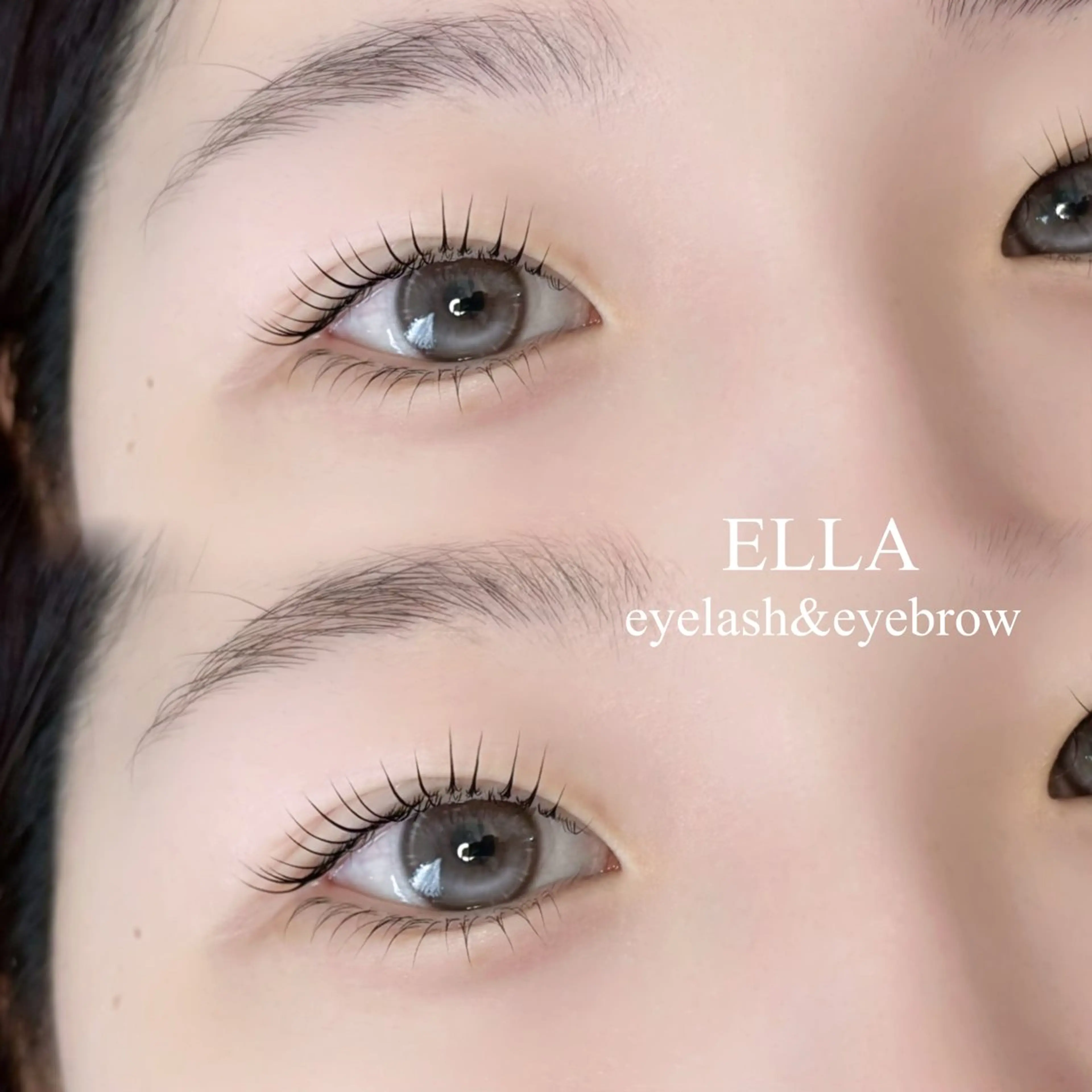 マツエク・マツパ 下まつげエクステ 一重×まつ毛パーマ ELLA 松尾のマツエク・マツパデザイン
